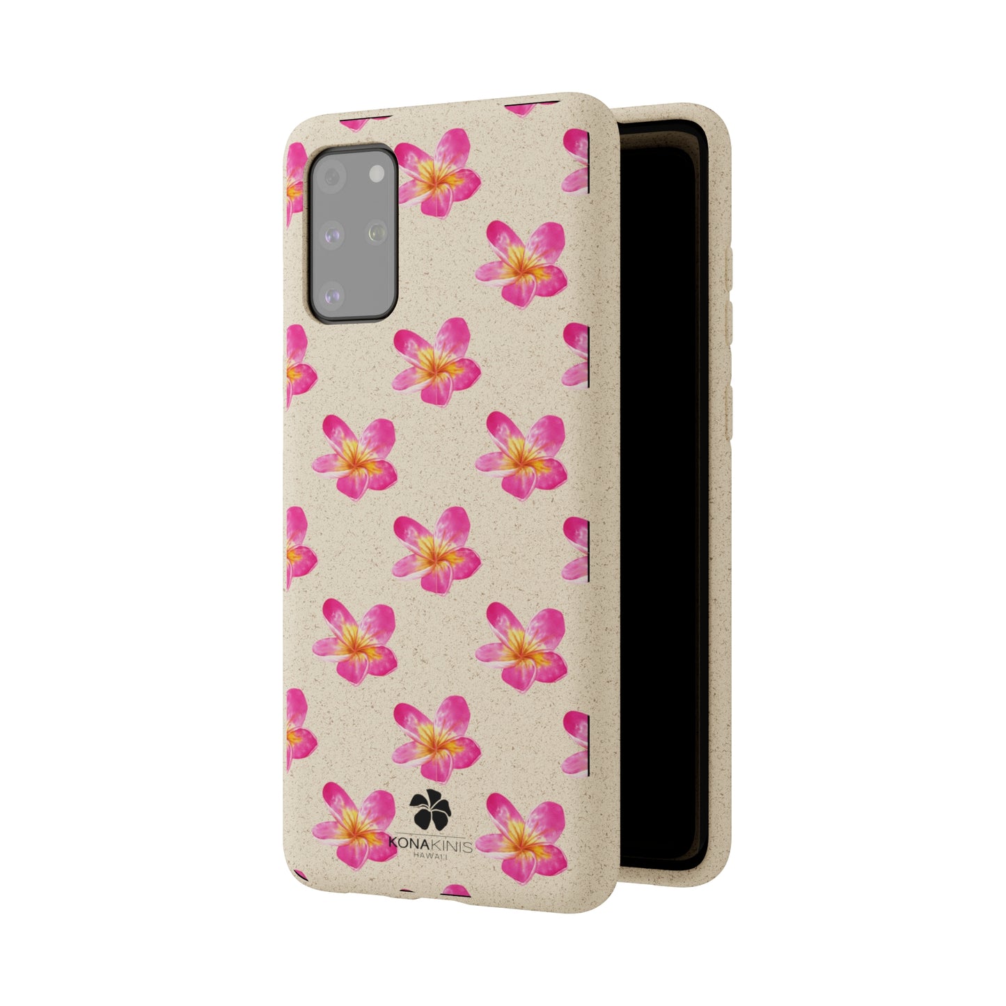 Biodegradable Cell Phone Case - Pink Plumeria