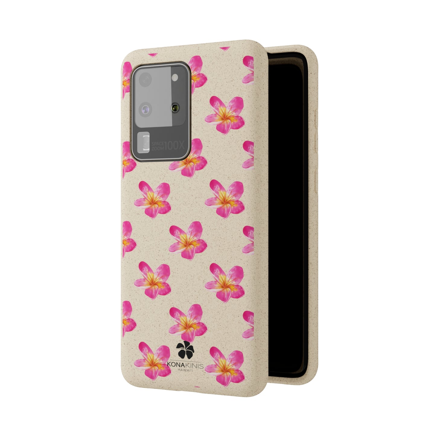 Biodegradable Cell Phone Case - Pink Plumeria