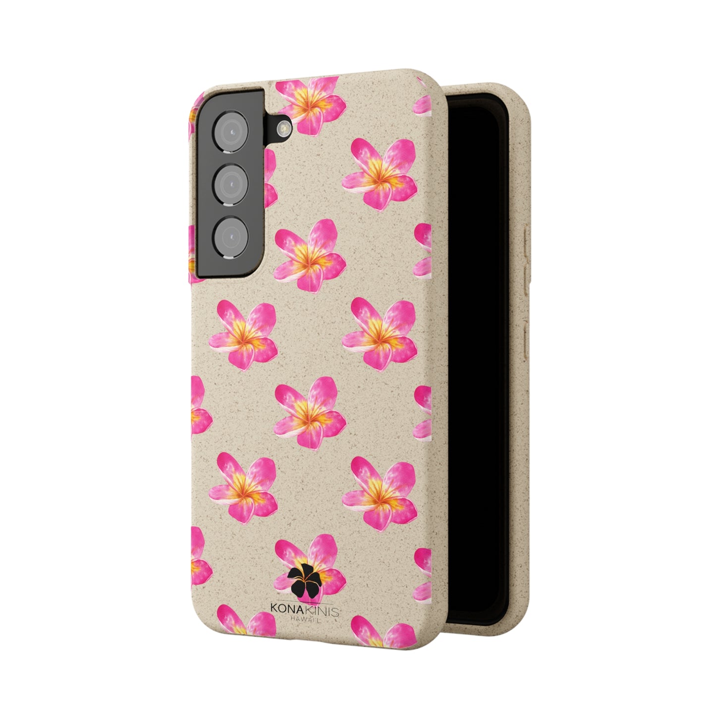 Biodegradable Cell Phone Case - Pink Plumeria