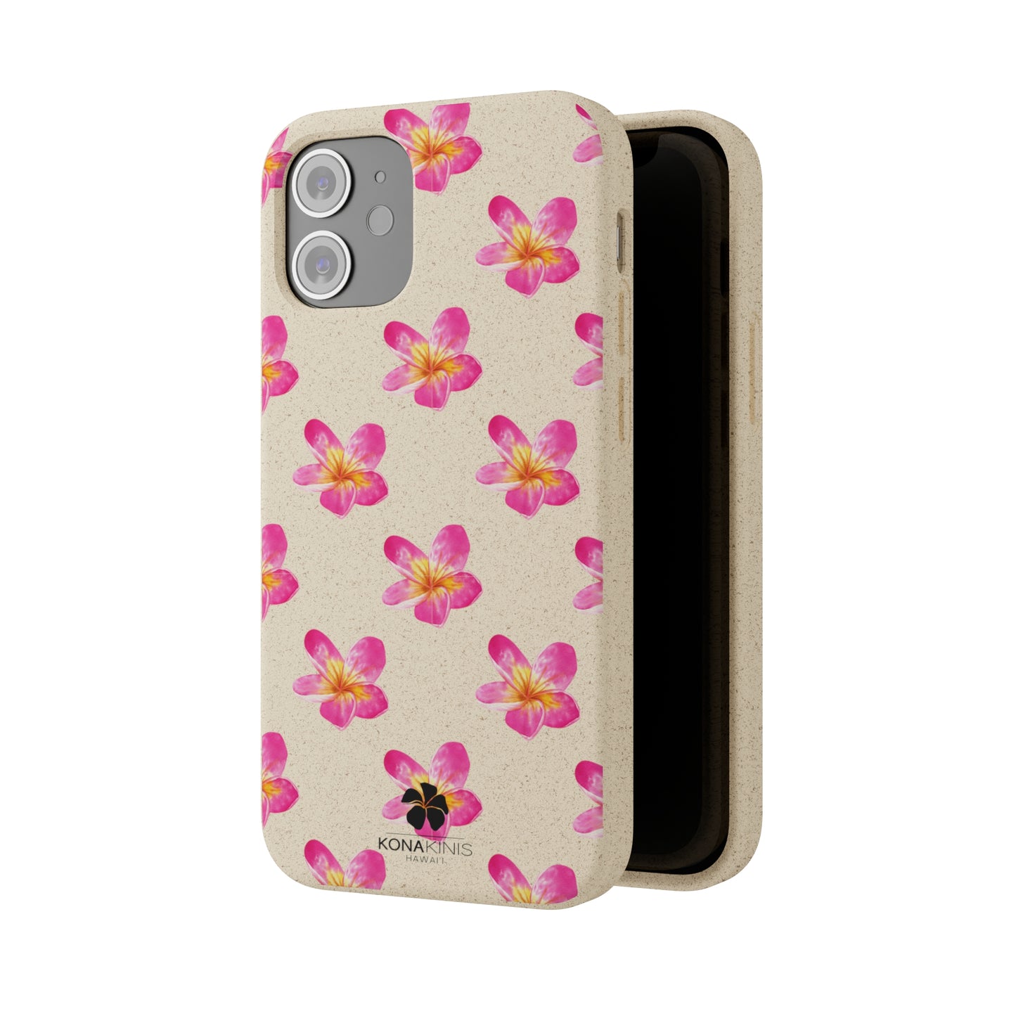 Biodegradable Cell Phone Case - Pink Plumeria