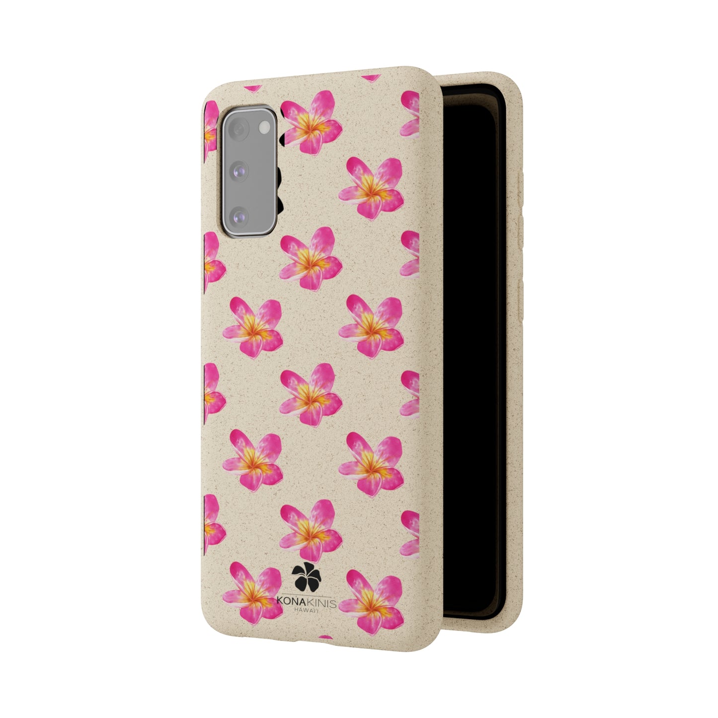 Biodegradable Cell Phone Case - Pink Plumeria