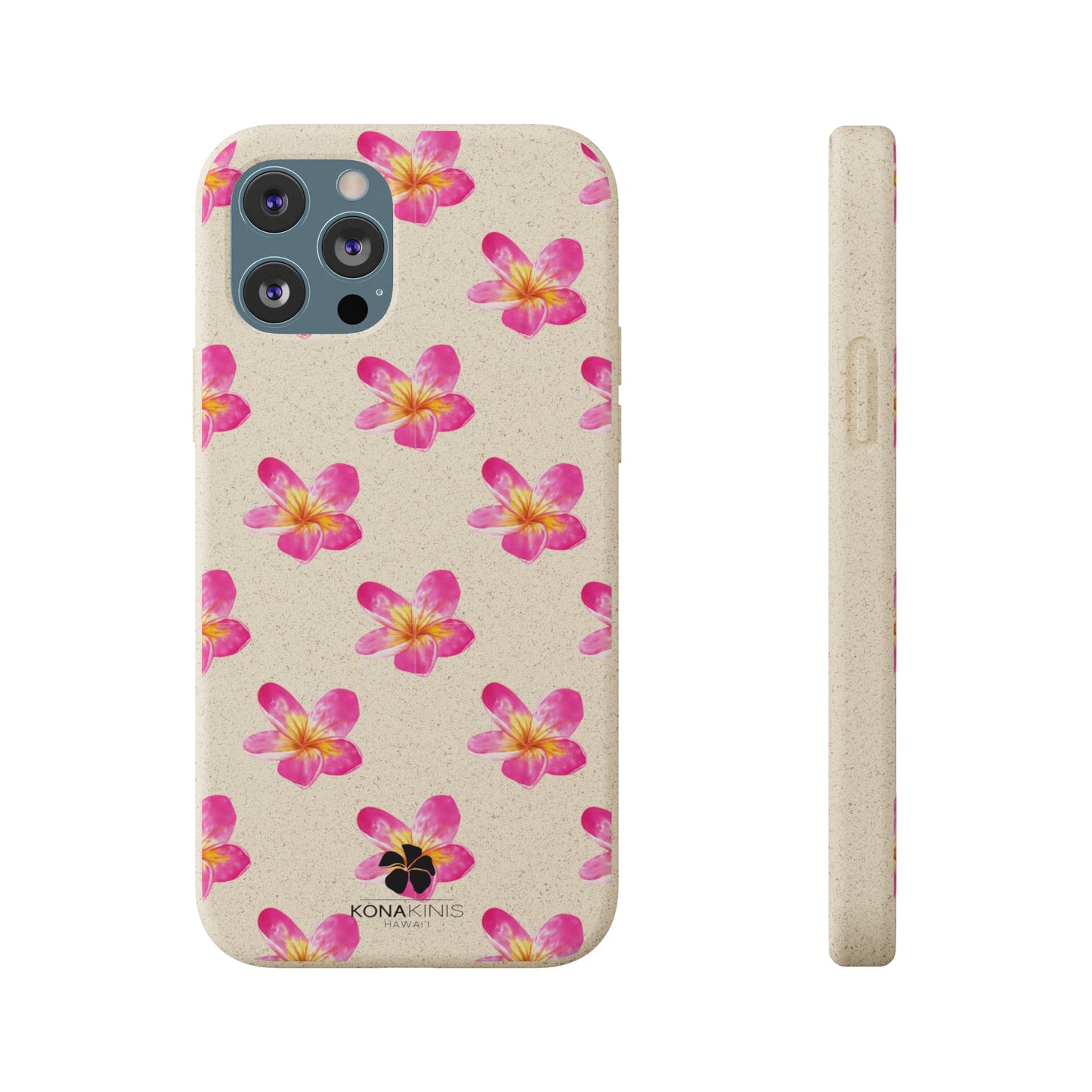 Biodegradable Cell Phone Case - Pink Plumeria