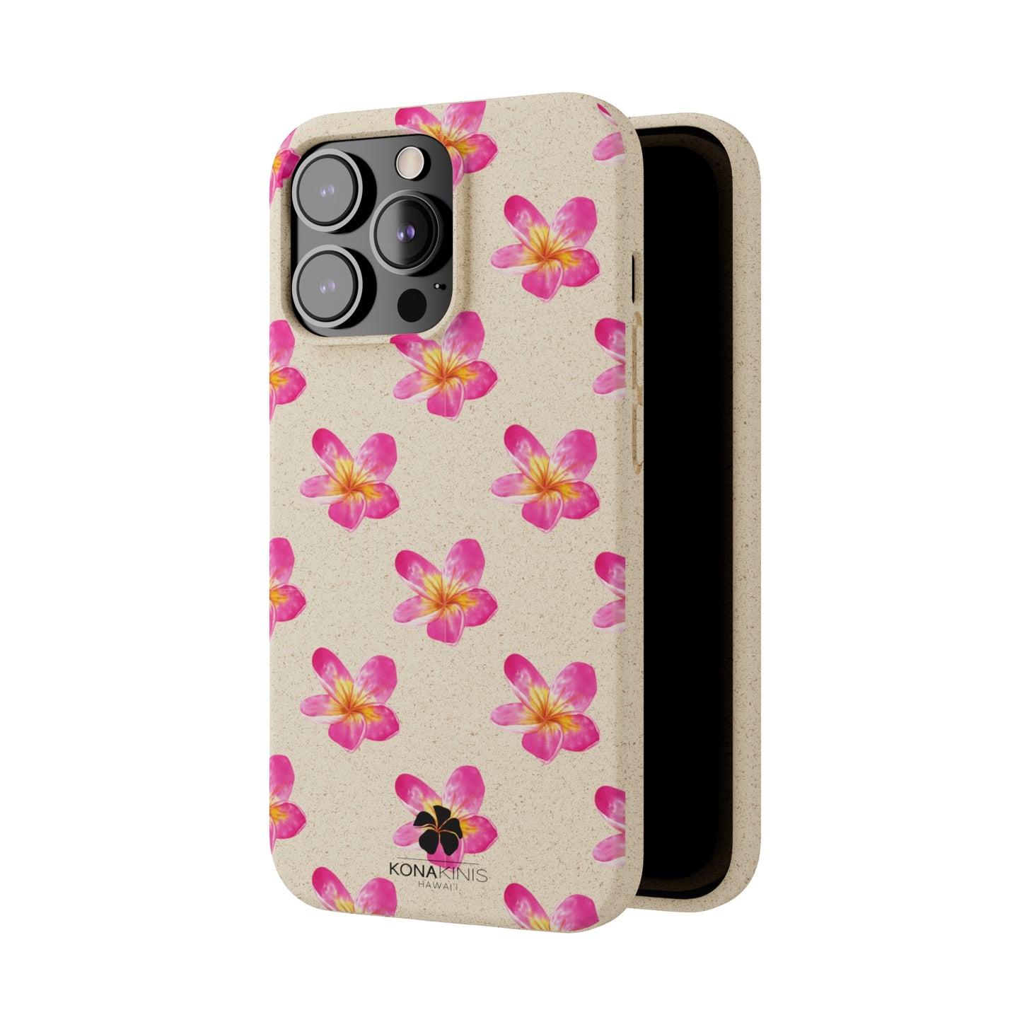 Biodegradable Cell Phone Case - Pink Plumeria