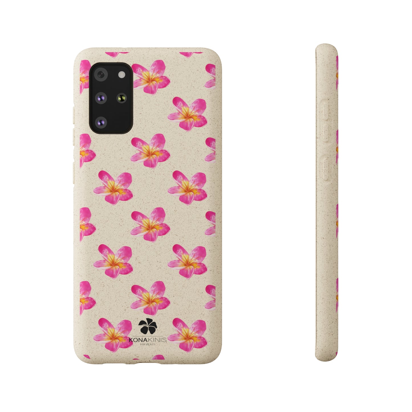 Biodegradable Cell Phone Case - Pink Plumeria
