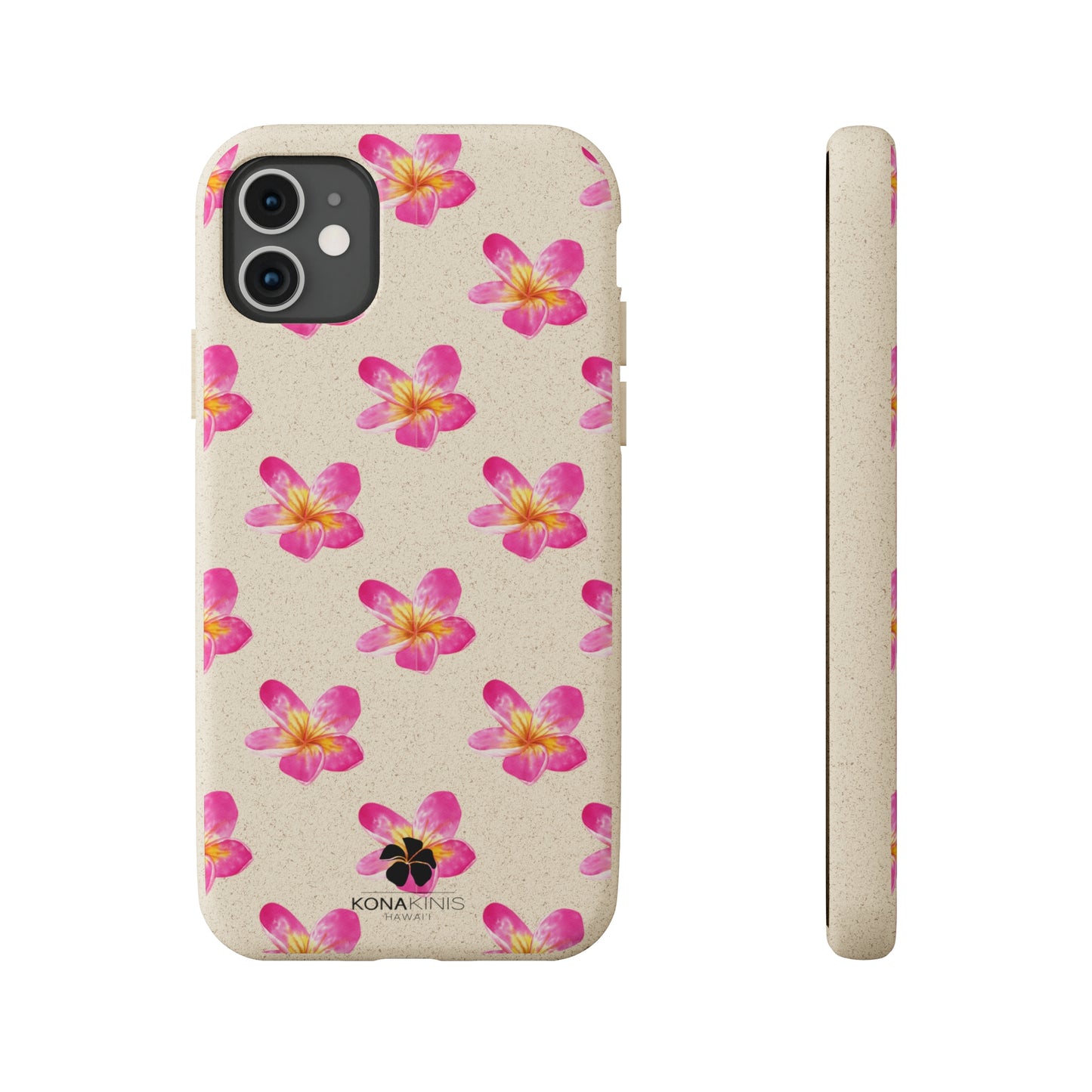 Biodegradable Cell Phone Case - Pink Plumeria