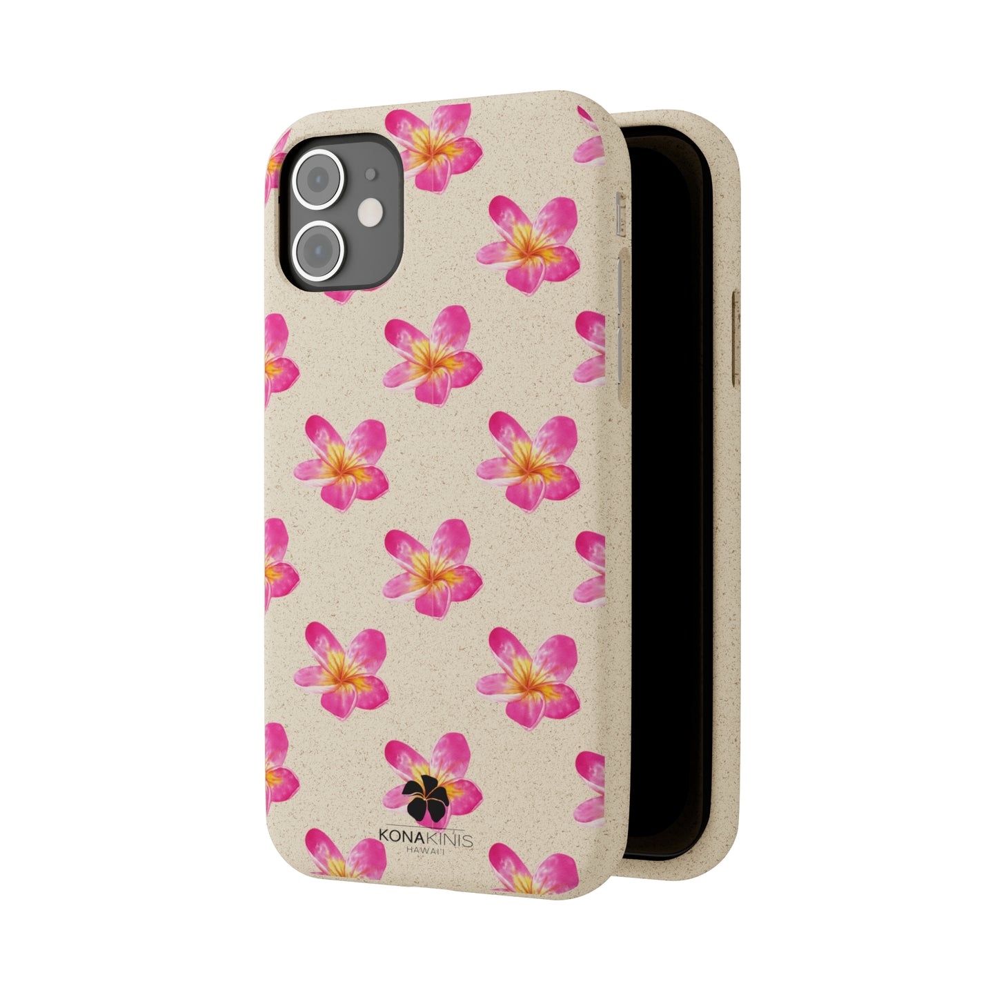 Biodegradable Cell Phone Case - Pink Plumeria