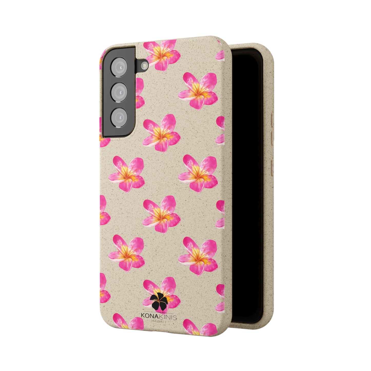 Biodegradable Cell Phone Case - Pink Plumeria