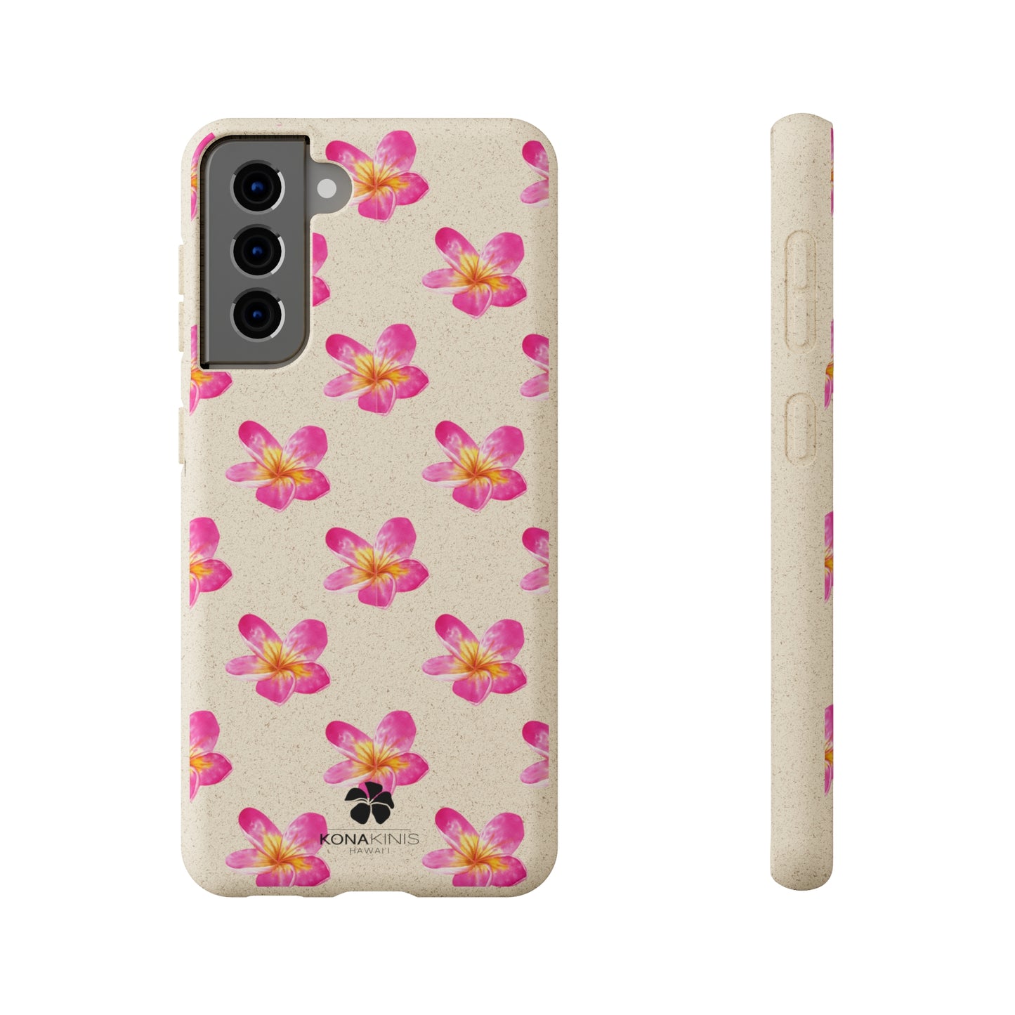 Biodegradable Cell Phone Case - Pink Plumeria
