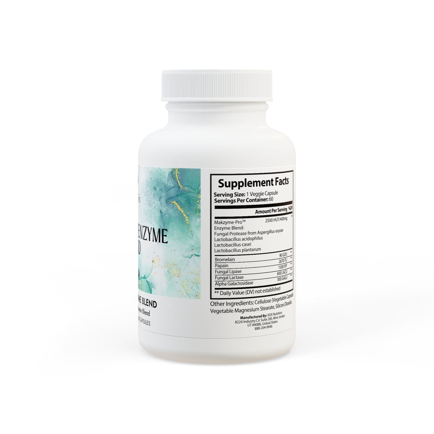 Digestive Enzyme Blend Supplement (60 Capsules)