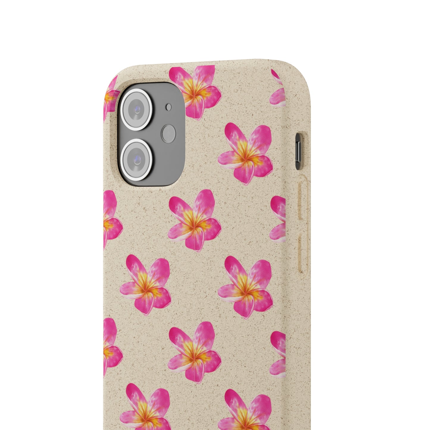 Biodegradable Cell Phone Case - Pink Plumeria