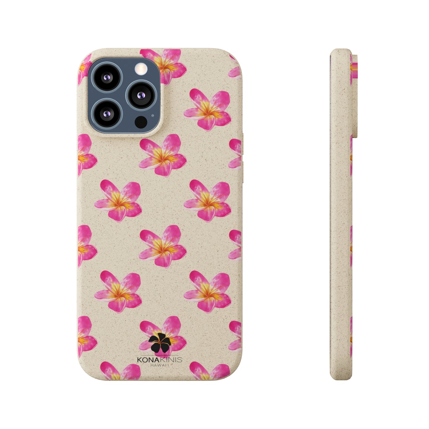 Biodegradable Cell Phone Case - Pink Plumeria