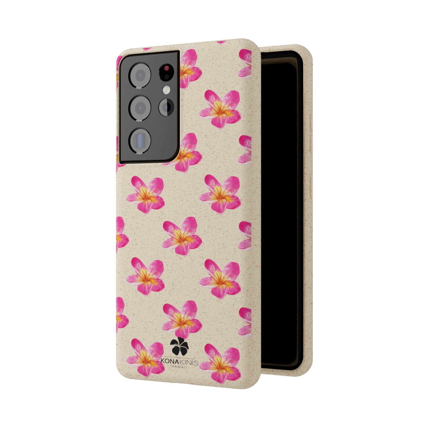 Biodegradable Cell Phone Case - Pink Plumeria