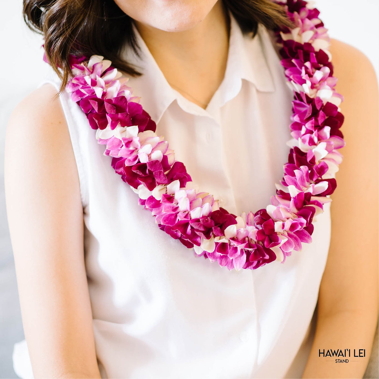 Spiral Orchid Lei (Fusion) (Pattern Varies)