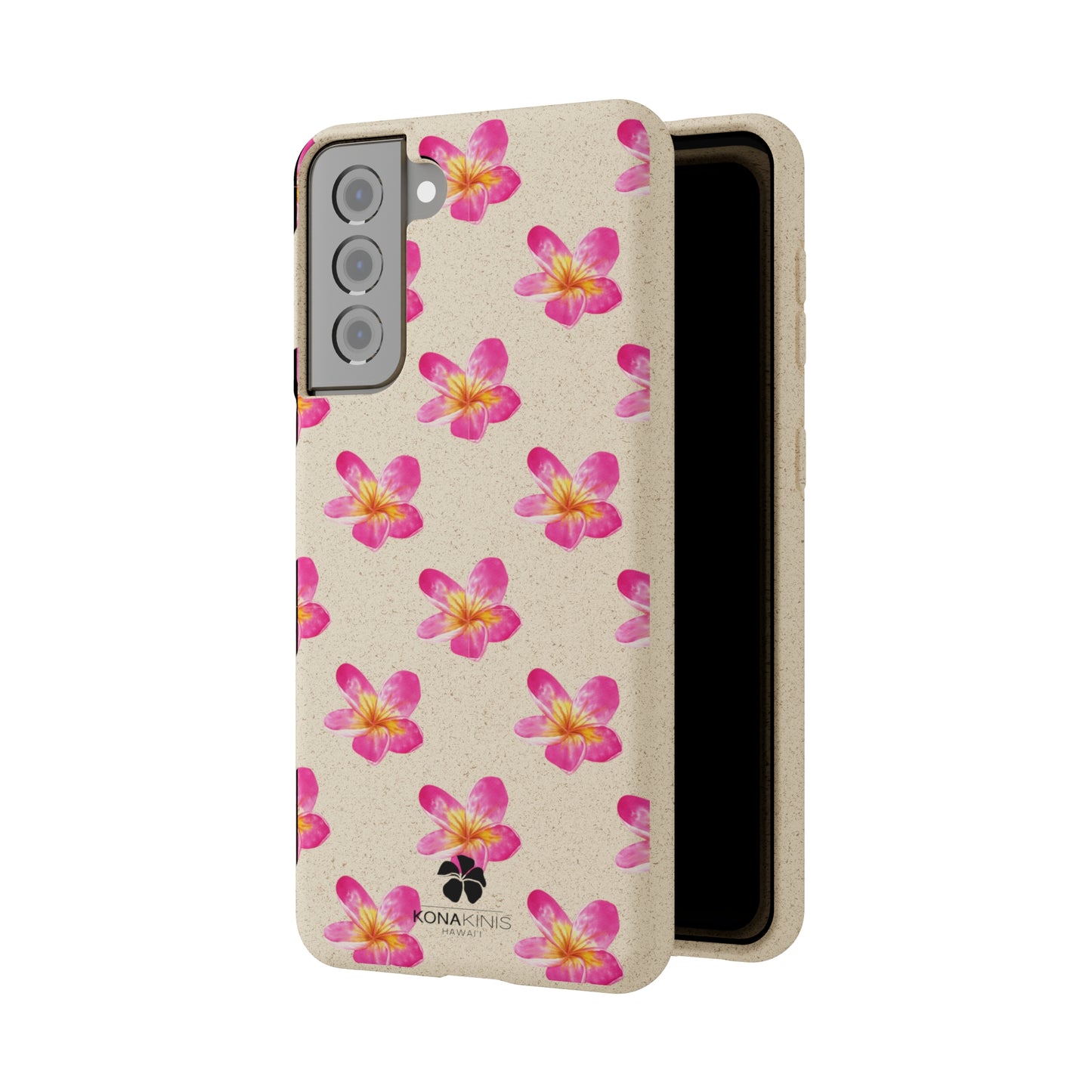 Biodegradable Cell Phone Case - Pink Plumeria