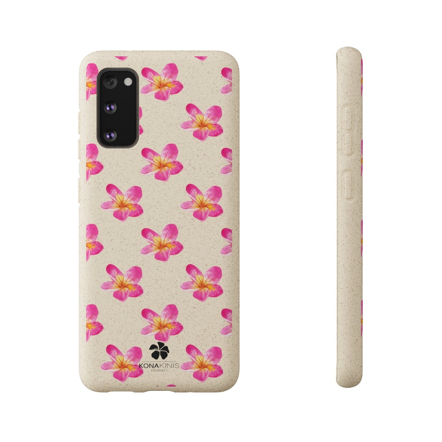 Biodegradable Cell Phone Case - Pink Plumeria