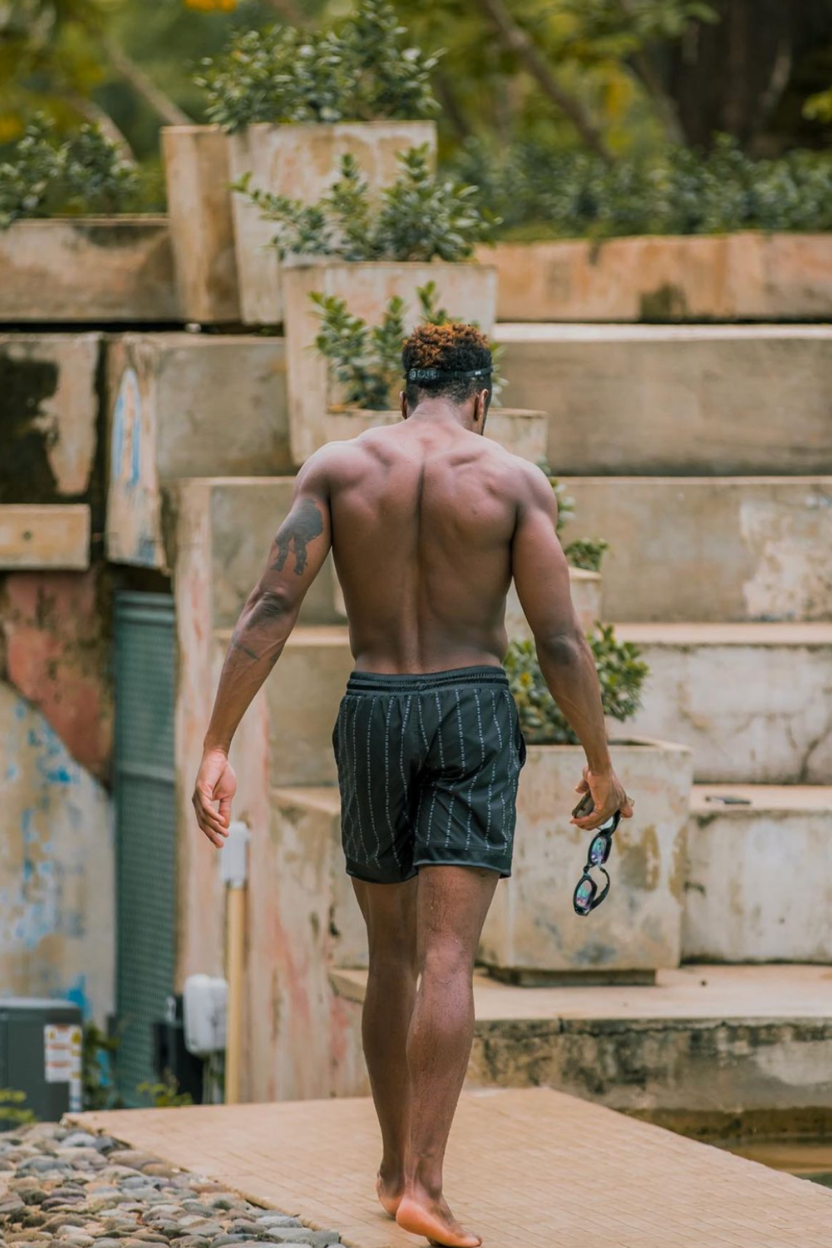 Dylan in Satin Black Shorts