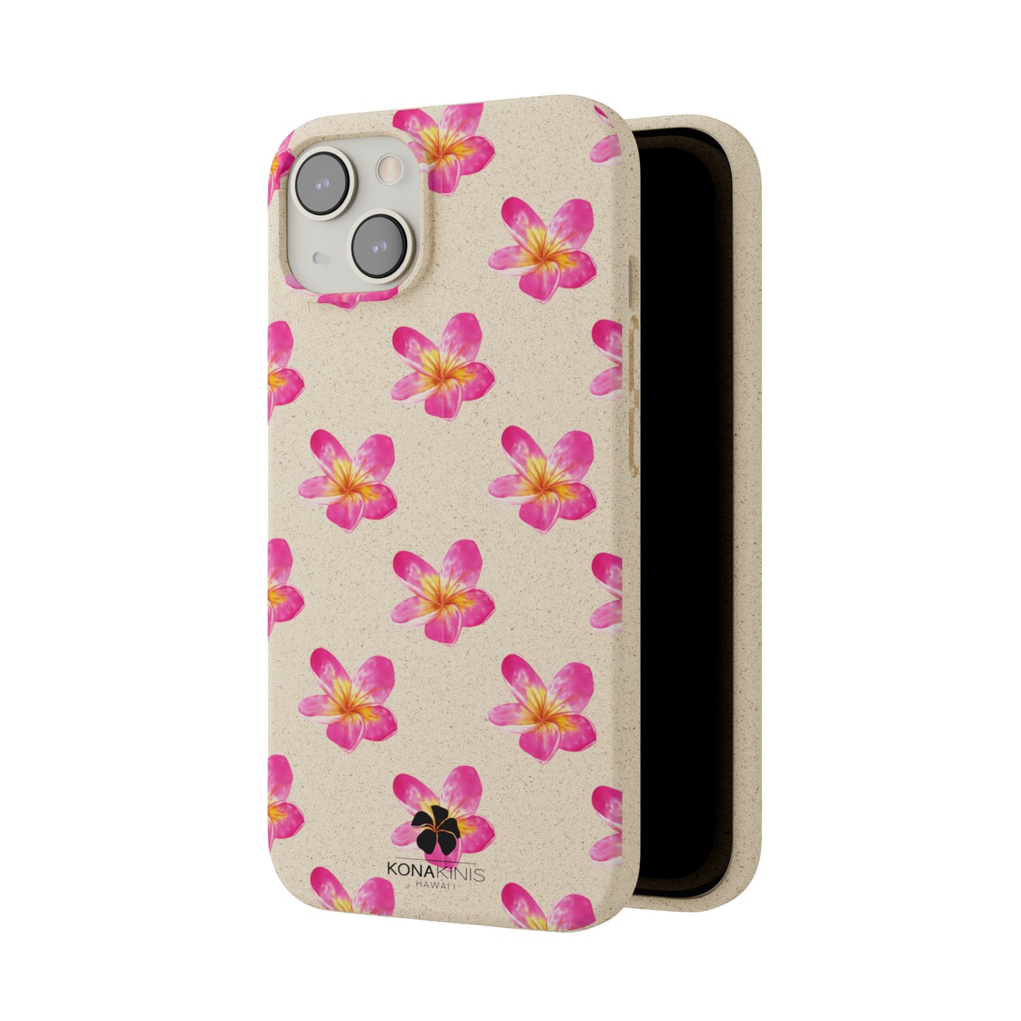 Biodegradable Cell Phone Case - Pink Plumeria