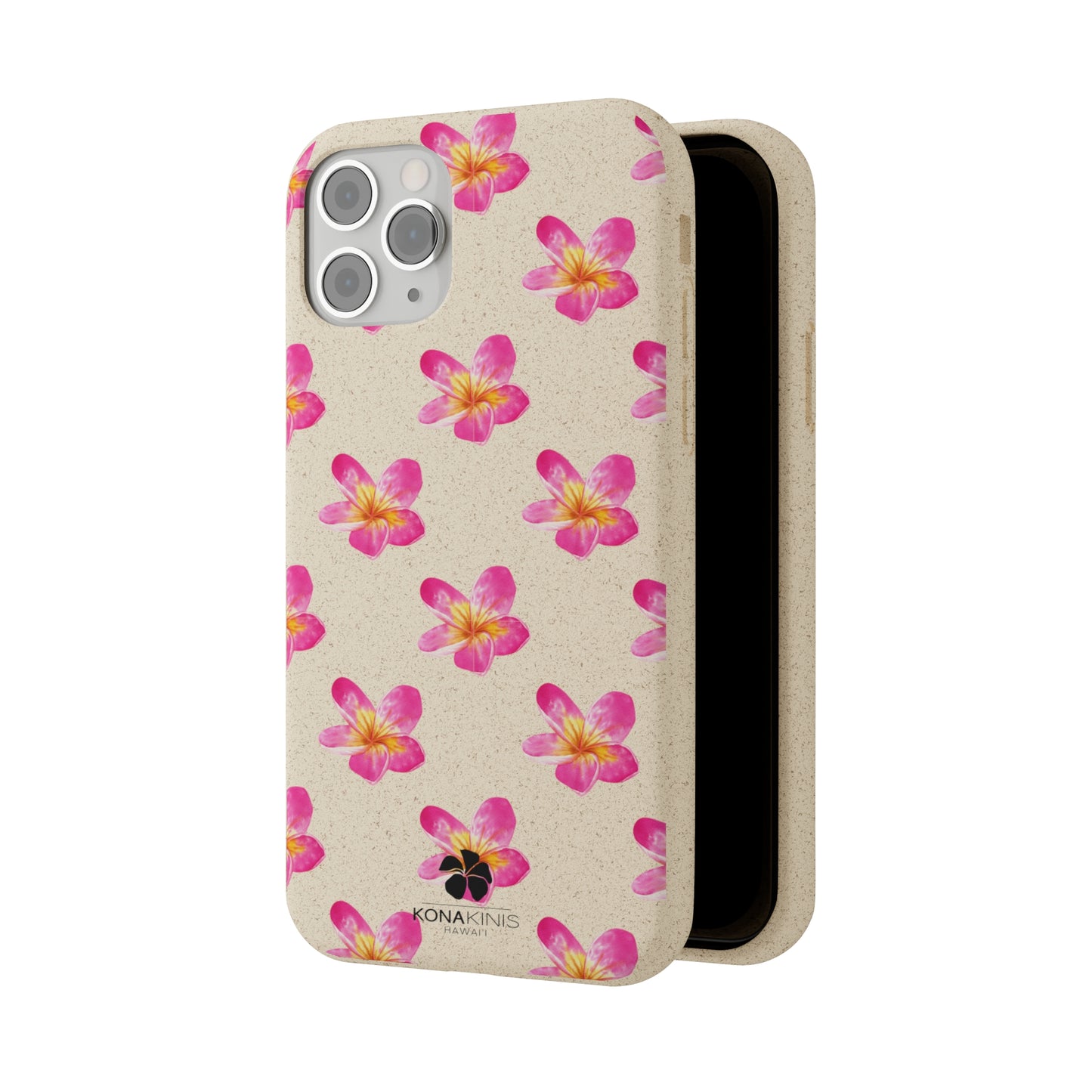 Biodegradable Cell Phone Case - Pink Plumeria