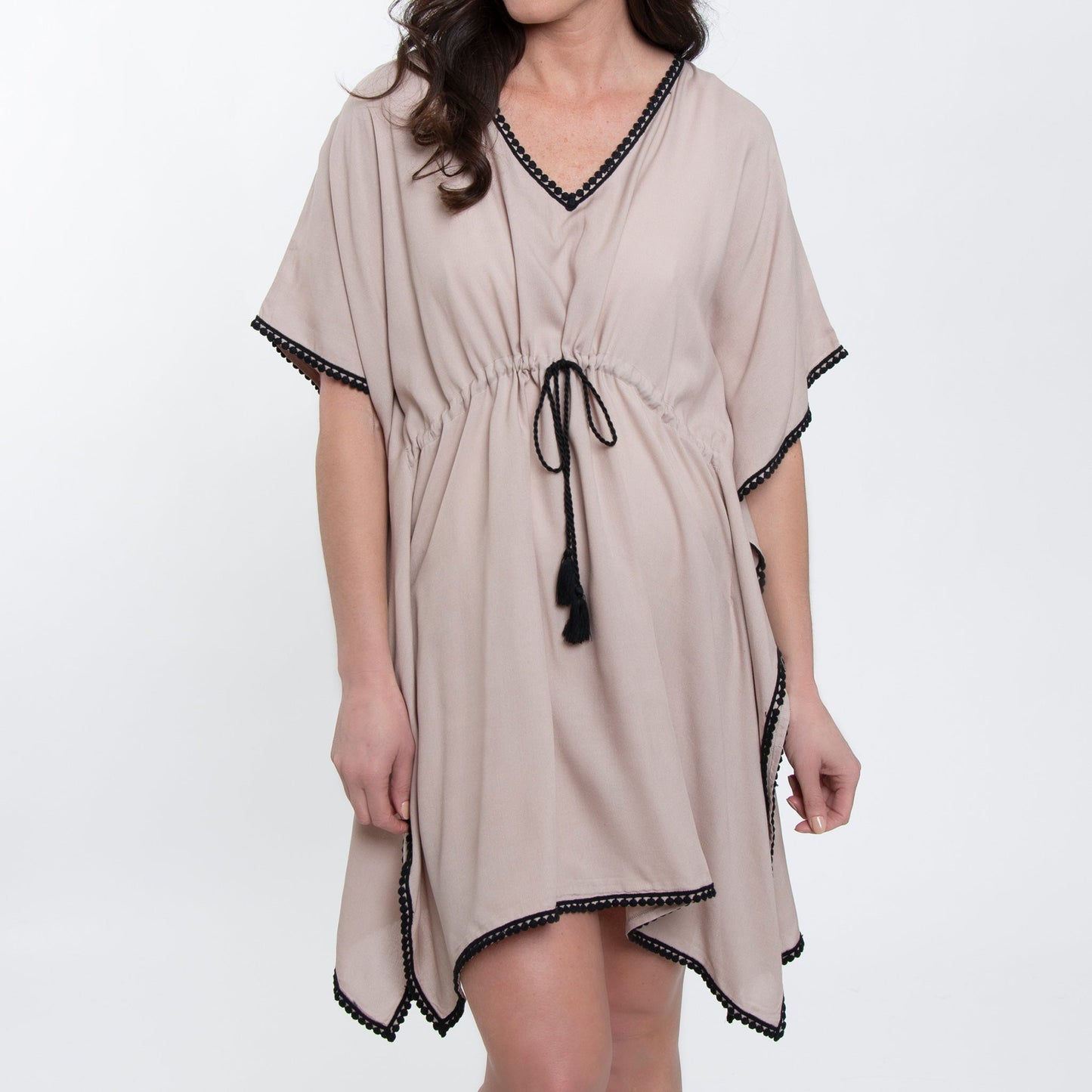 Nesli Lightweight Drawstring One Size Swimsuit Cover Up