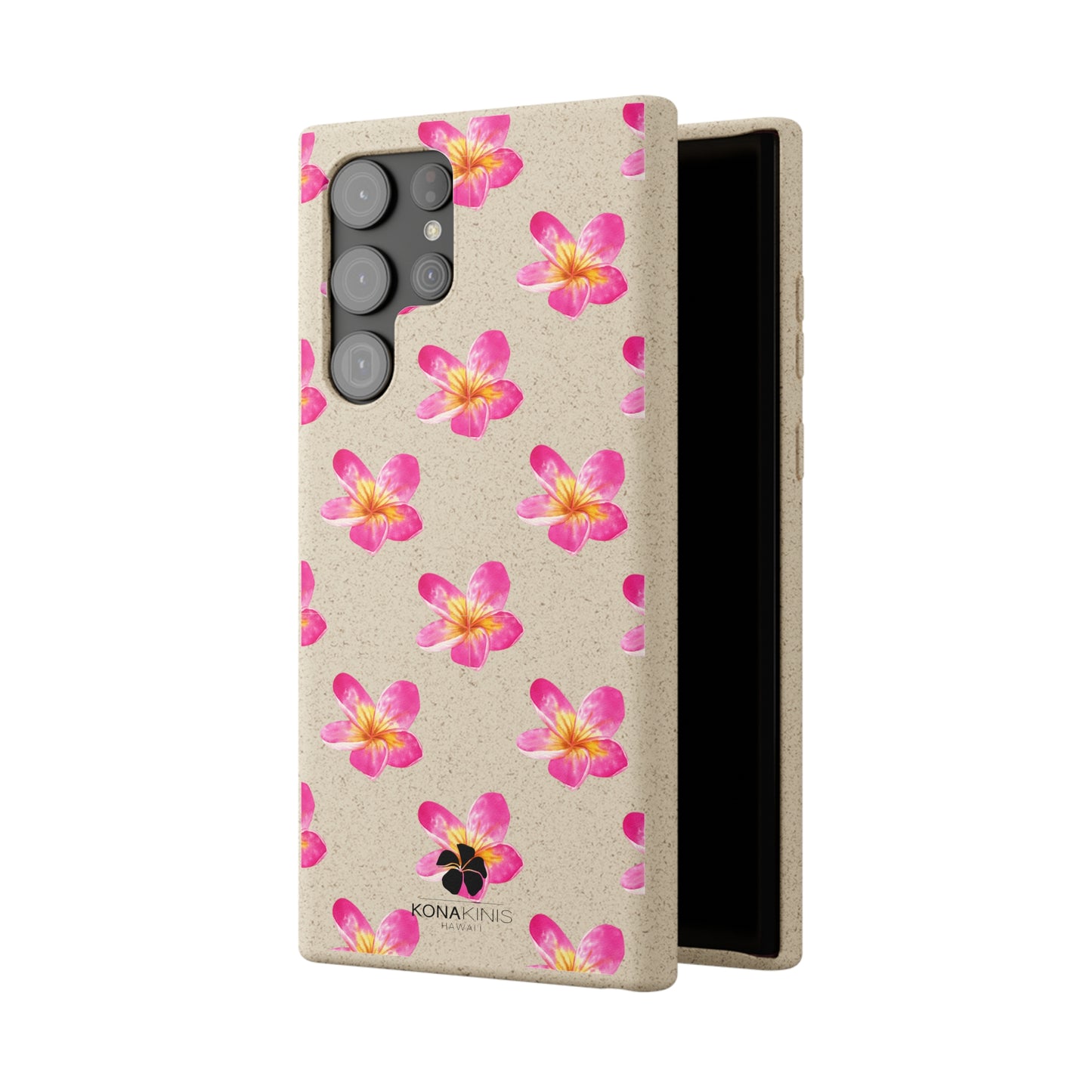 Biodegradable Cell Phone Case - Pink Plumeria