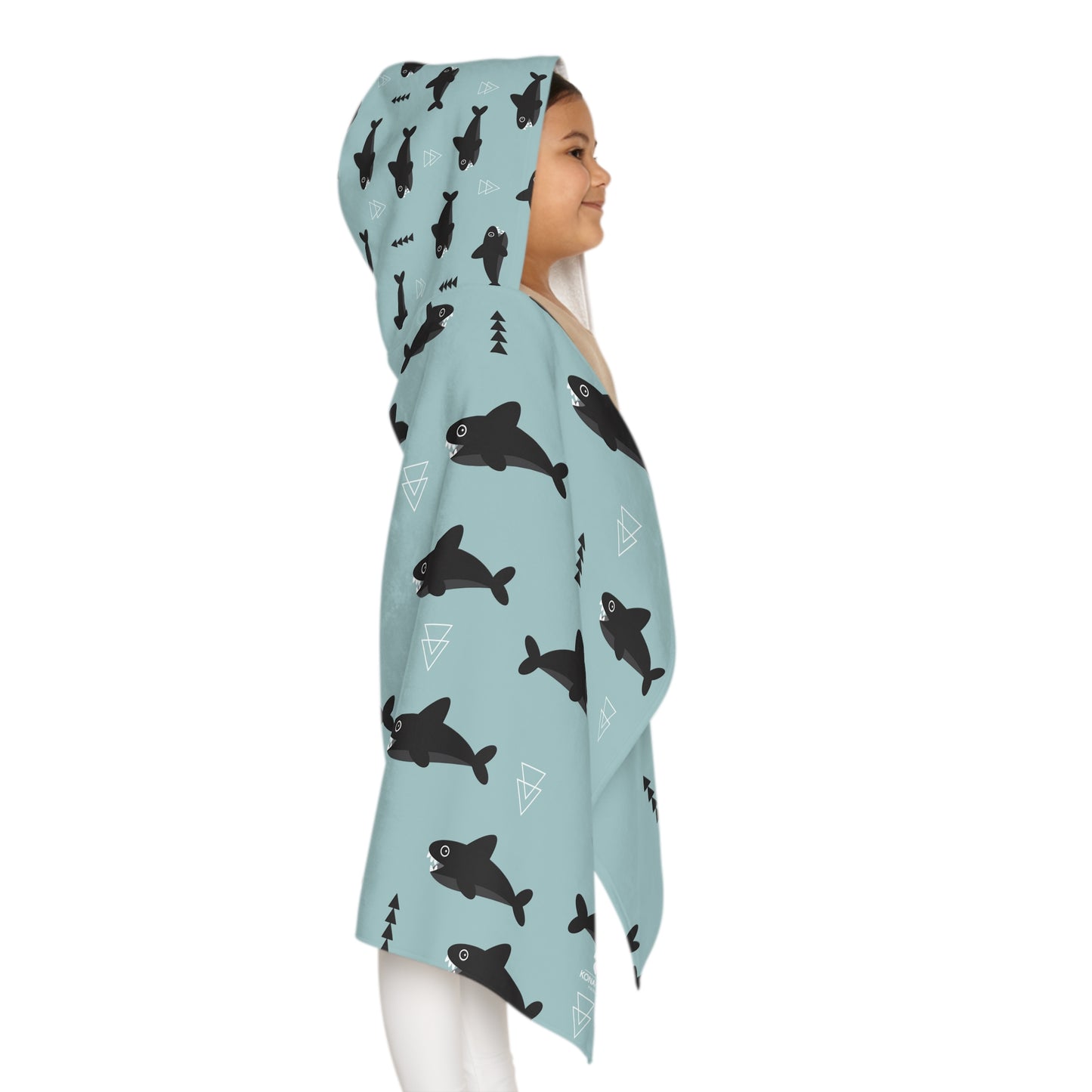 Youth Hooded Towel - Shark Bite