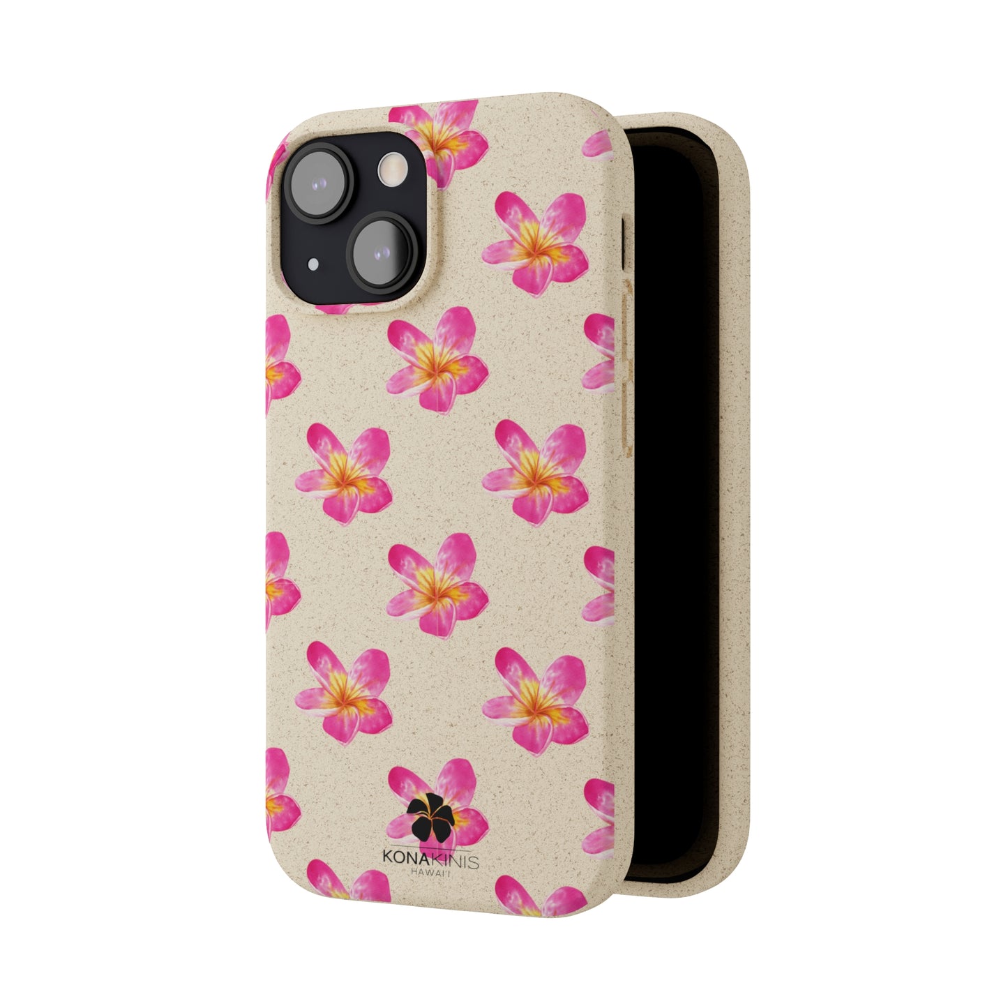 Biodegradable Cell Phone Case - Pink Plumeria