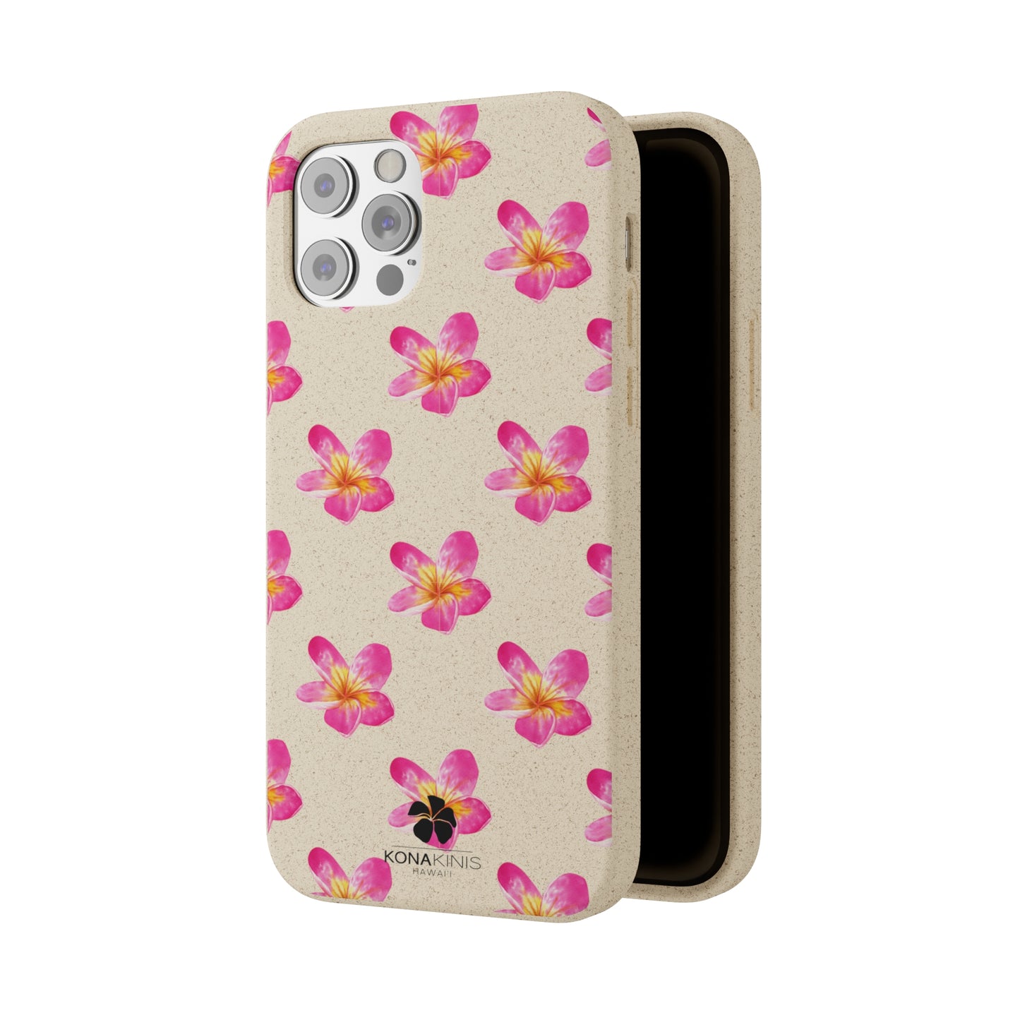 Biodegradable Cell Phone Case - Pink Plumeria