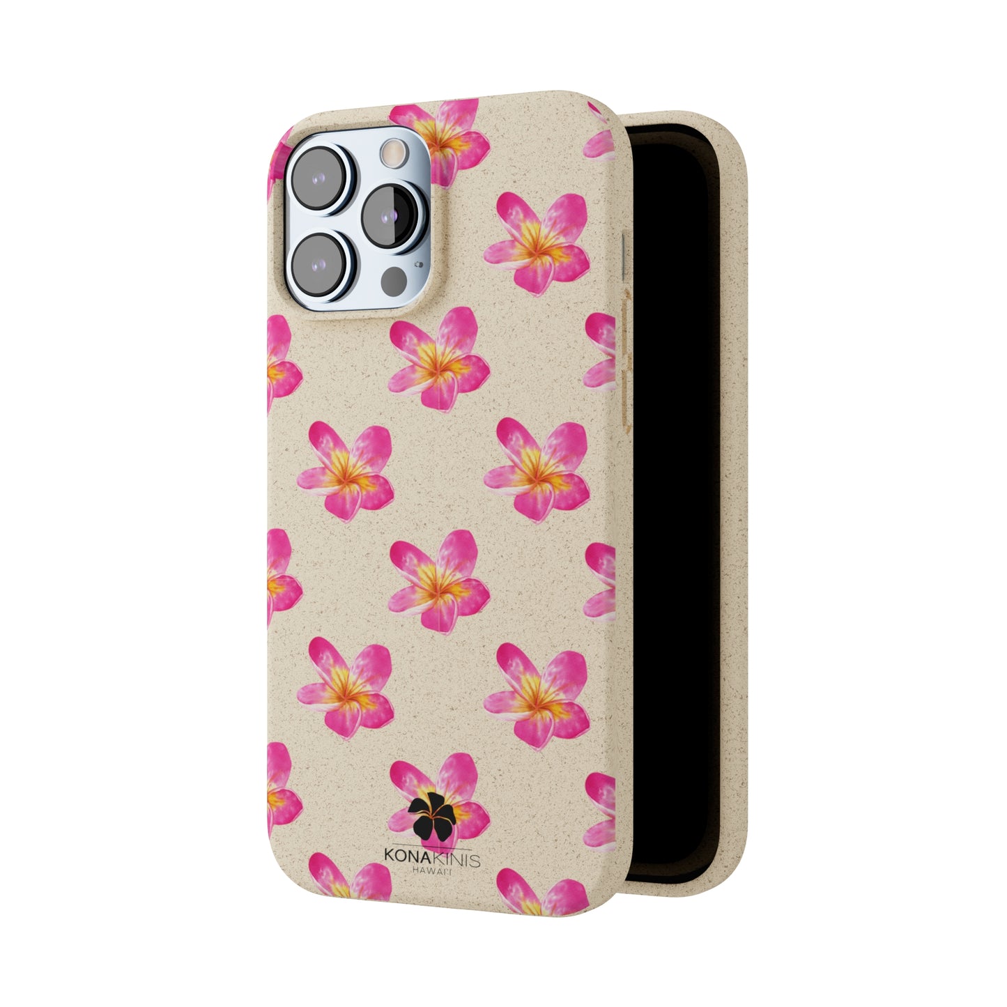 Biodegradable Cell Phone Case - Pink Plumeria