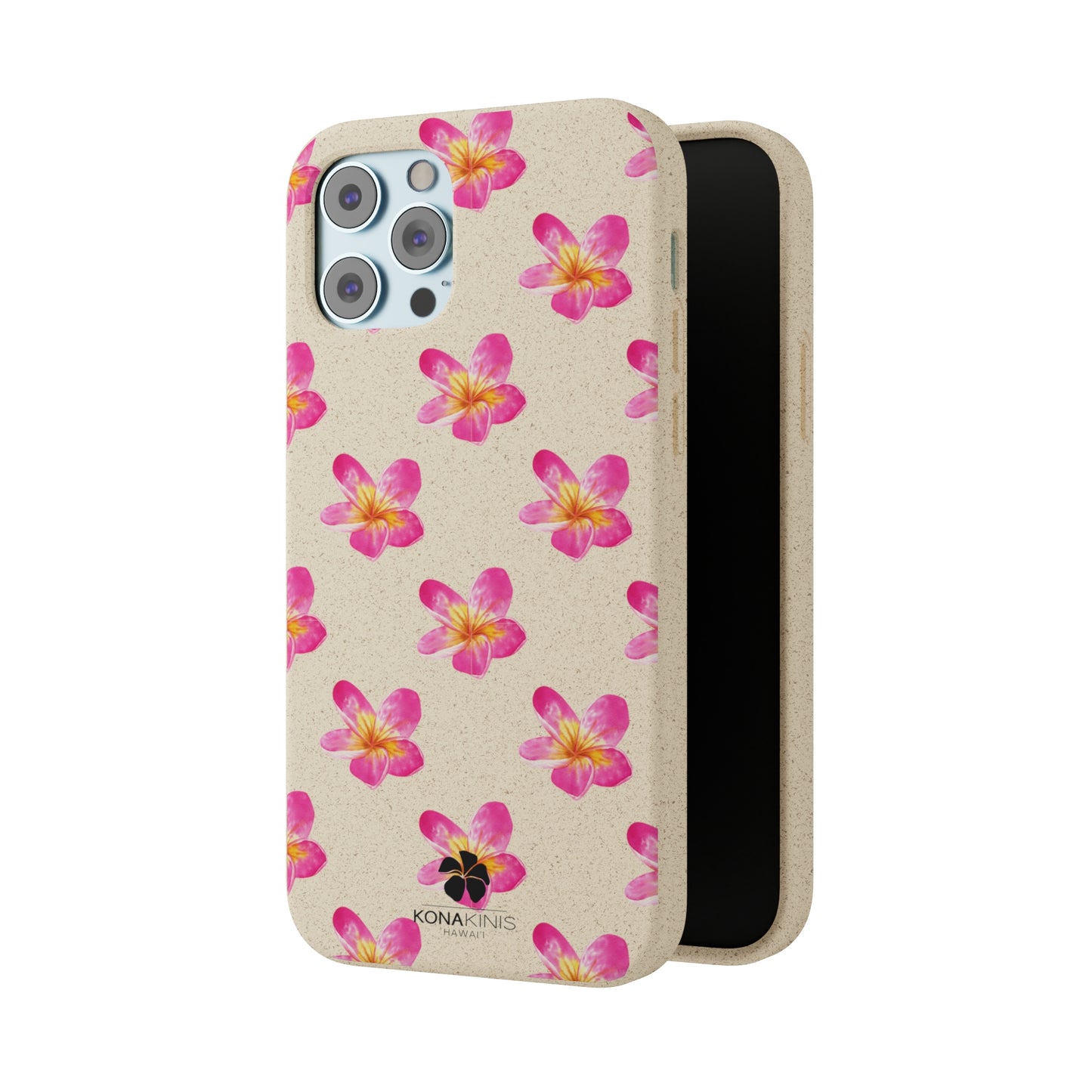 Biodegradable Cell Phone Case - Pink Plumeria