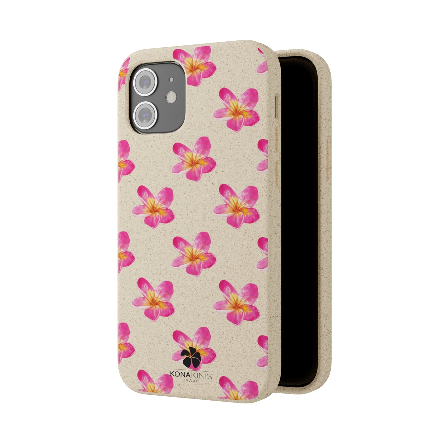 Biodegradable Cell Phone Case - Pink Plumeria