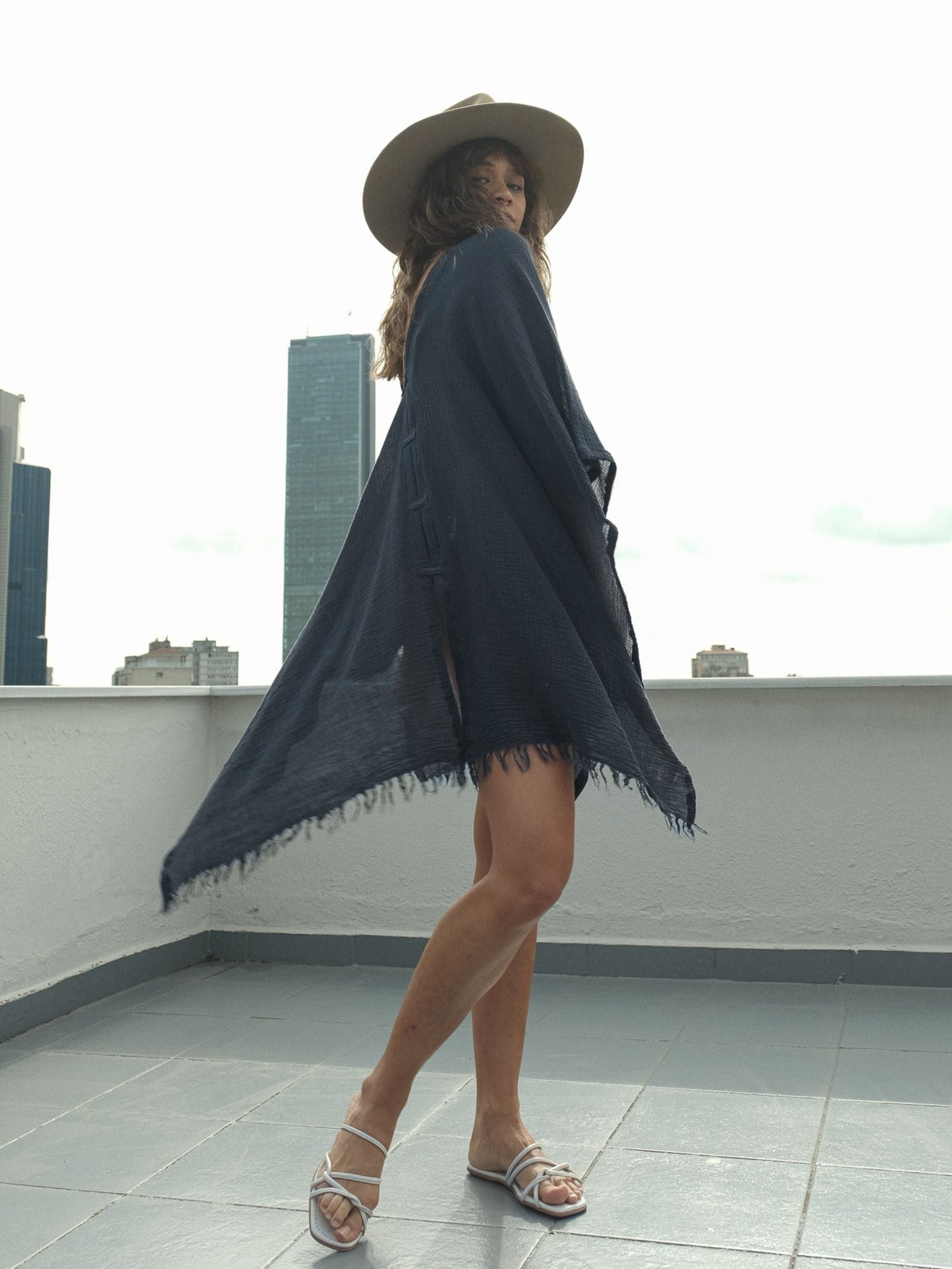 Ava Kimono - Vintage Navy