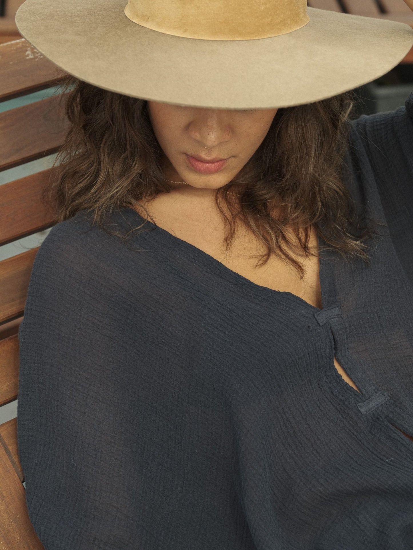 Ava Kimono - Vintage Navy