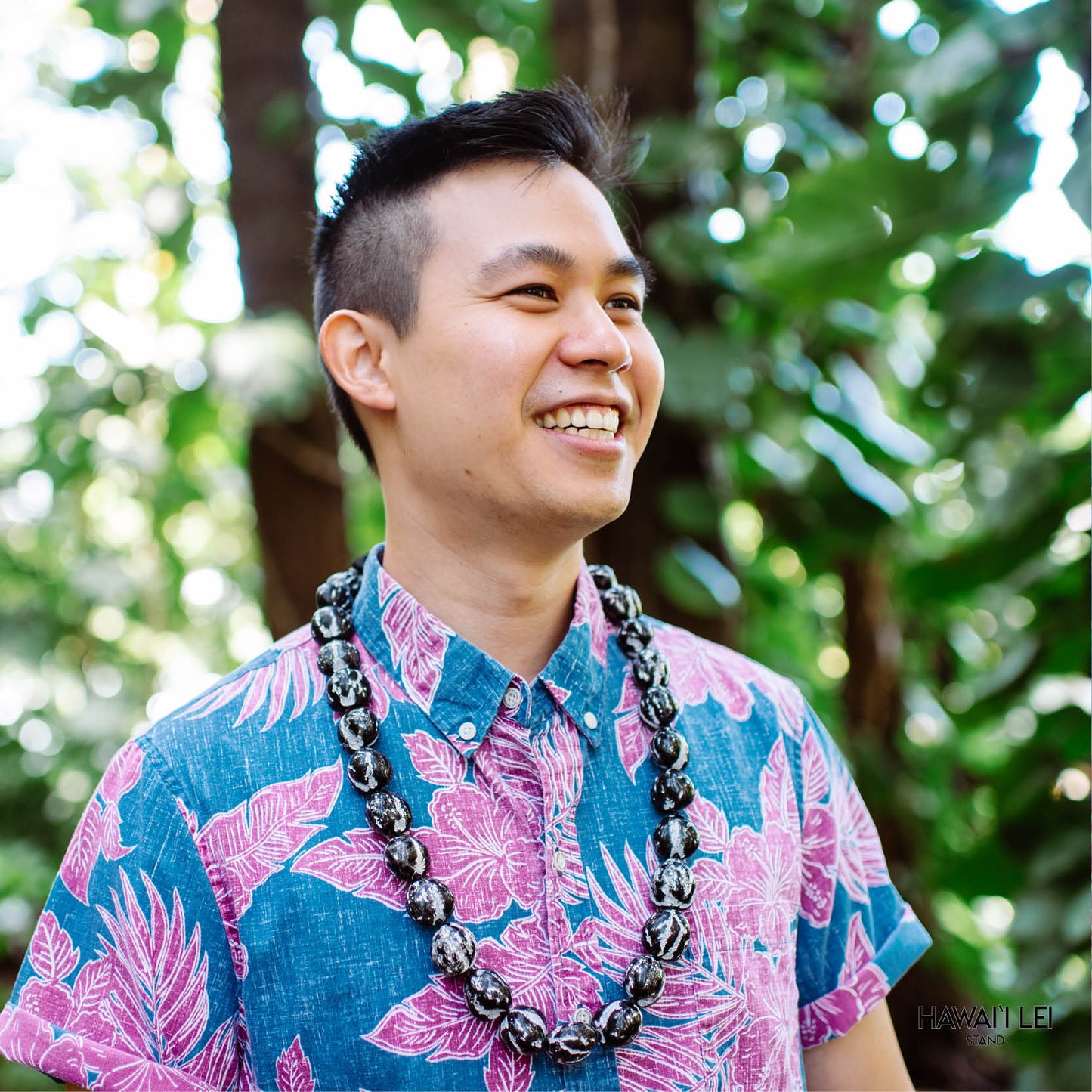 Kukui Nut Shell Lei (Tiger)