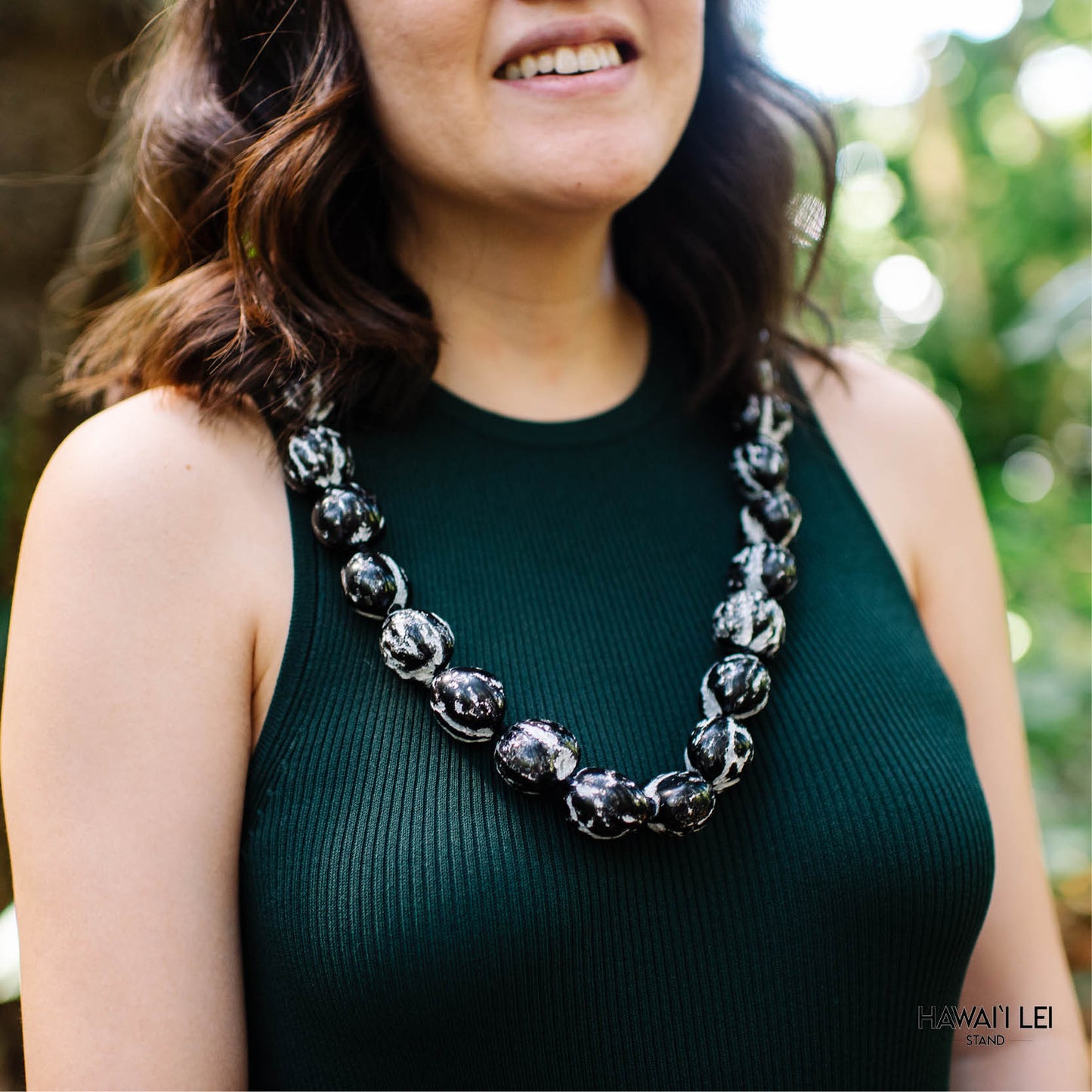 Kukui Nut Shell Lei (Tiger)