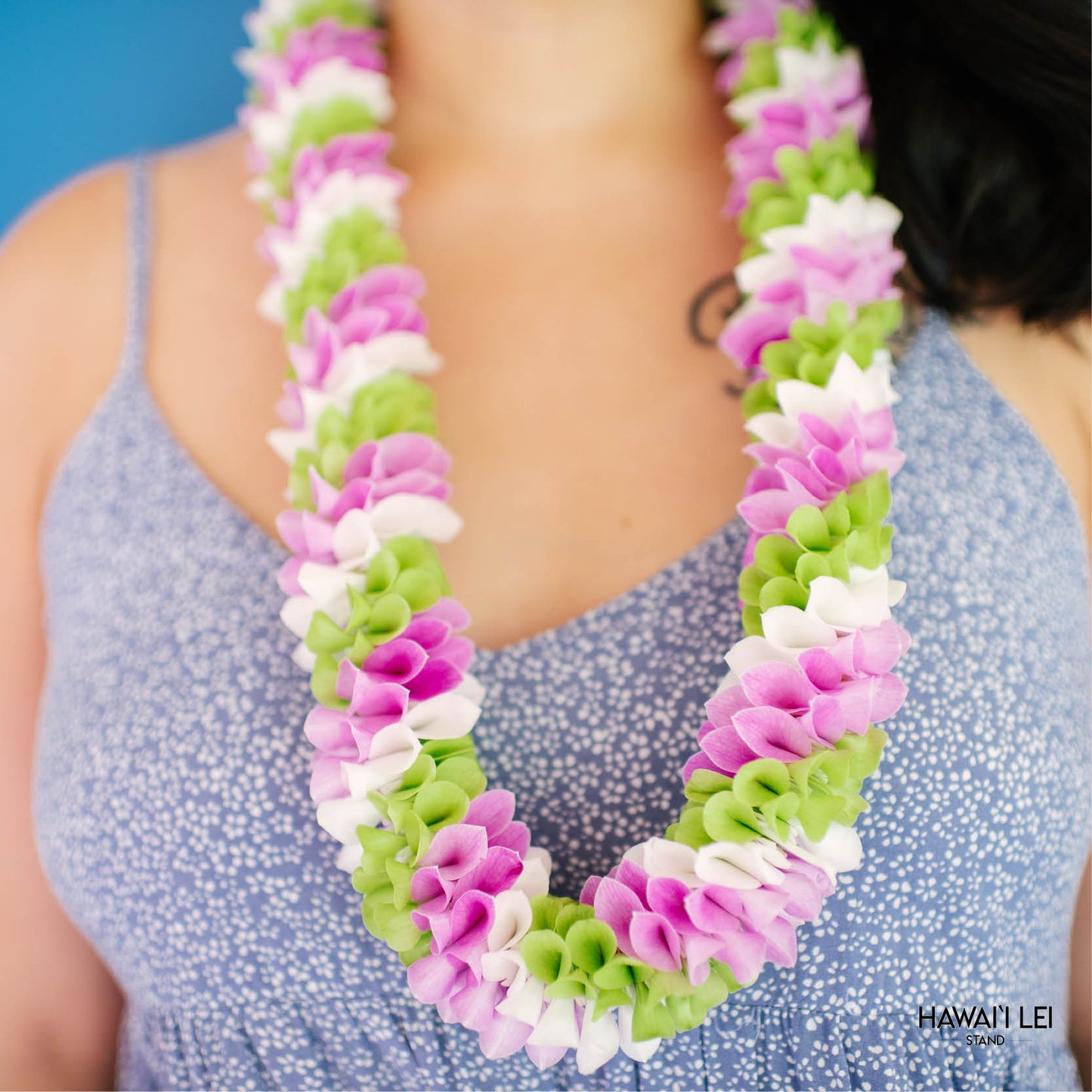 Spiral Orchid Lei (Multi-Color) (Color Varies)