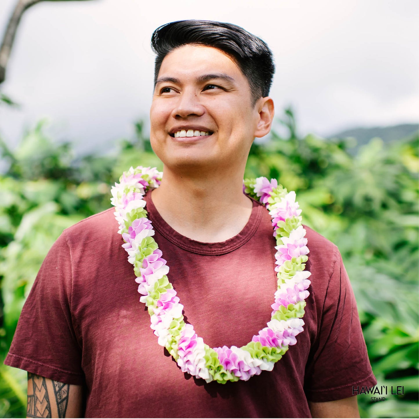 Spiral Orchid Lei (Multi-Color) (Color Varies)