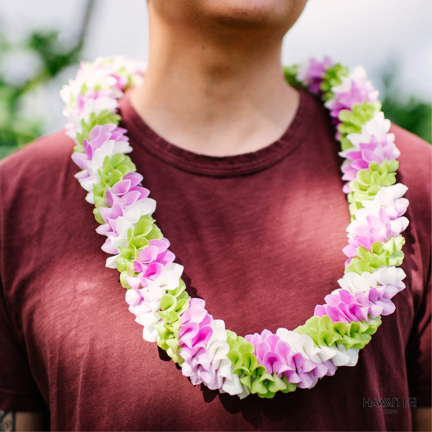Spiral Orchid Lei (Multi-Color) (Color Varies)