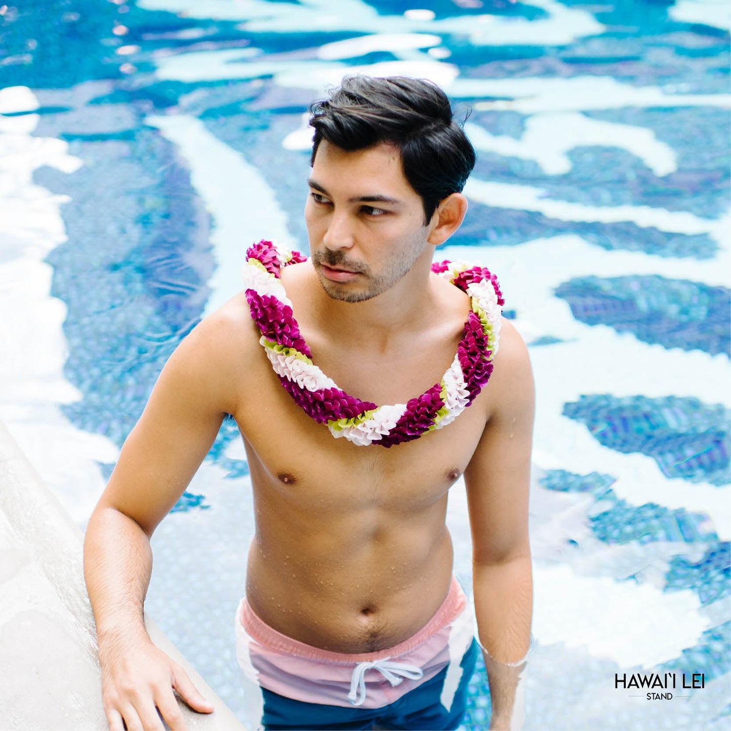 Spiral Orchid Lei (Multi-Color) (Color Varies)