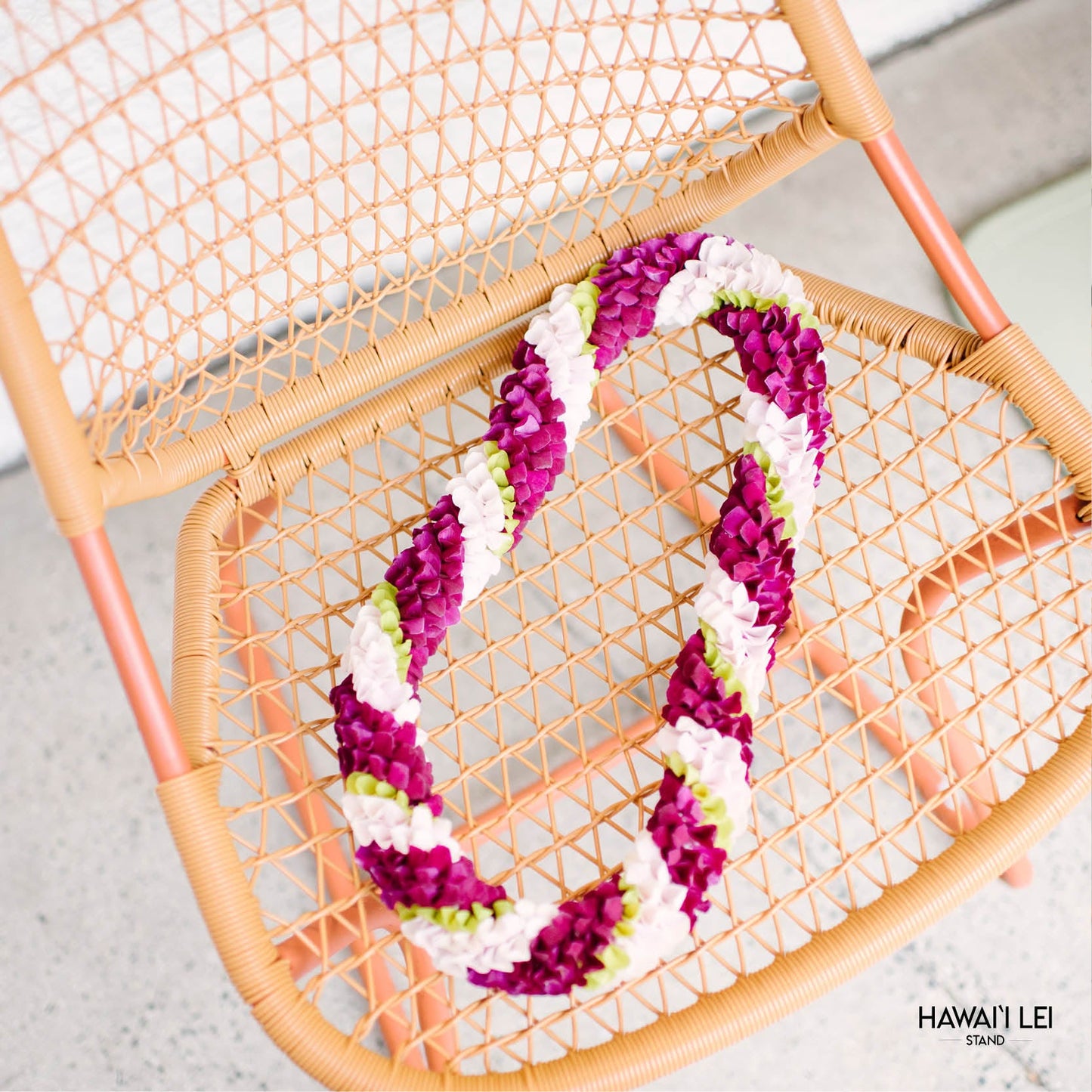 Spiral Orchid Lei (Multi-Color) (Color Varies)
