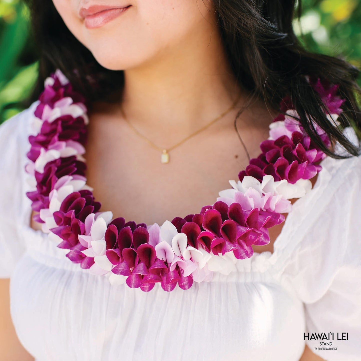 Spiral Orchid Lei (Fusion) (Pattern Varies)