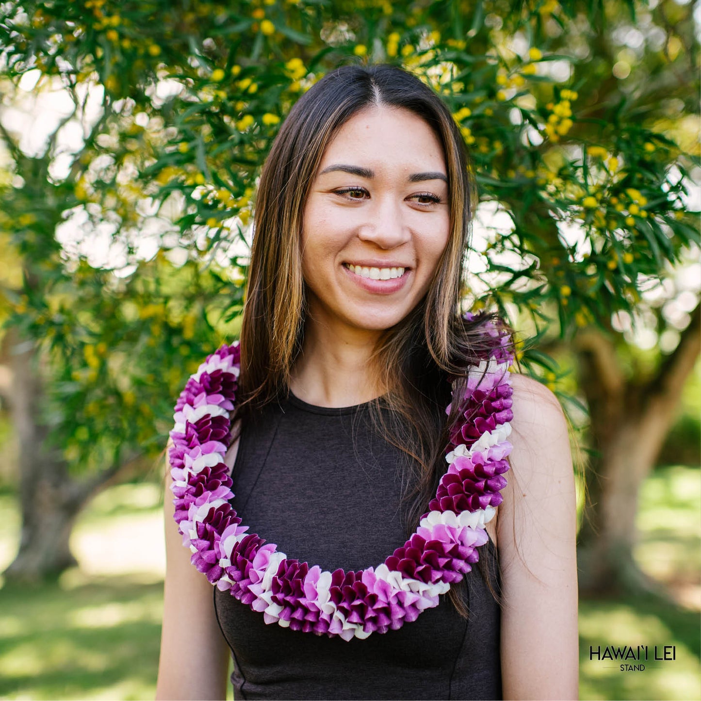 Spiral Orchid Lei (Fusion) (Pattern Varies)