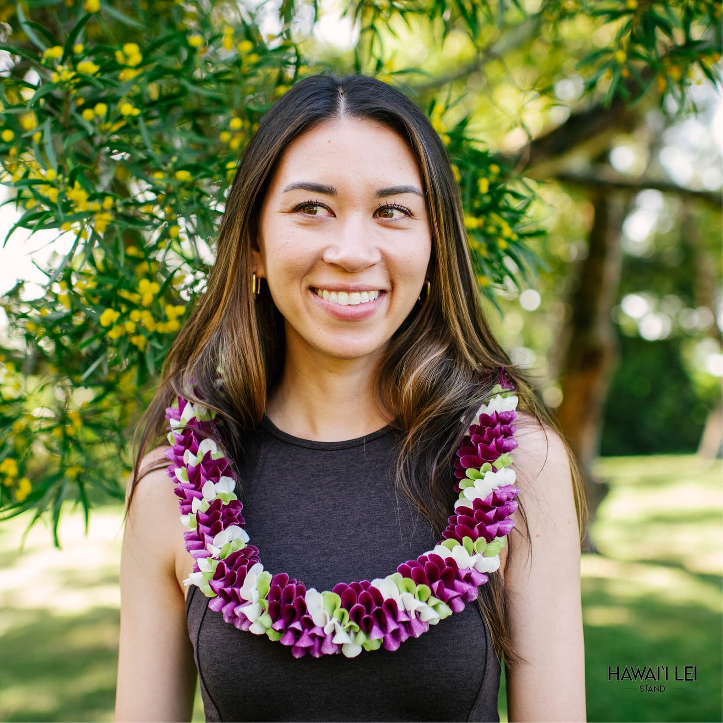 Spiral Orchid Lei (Multi-Color) (Color Varies)