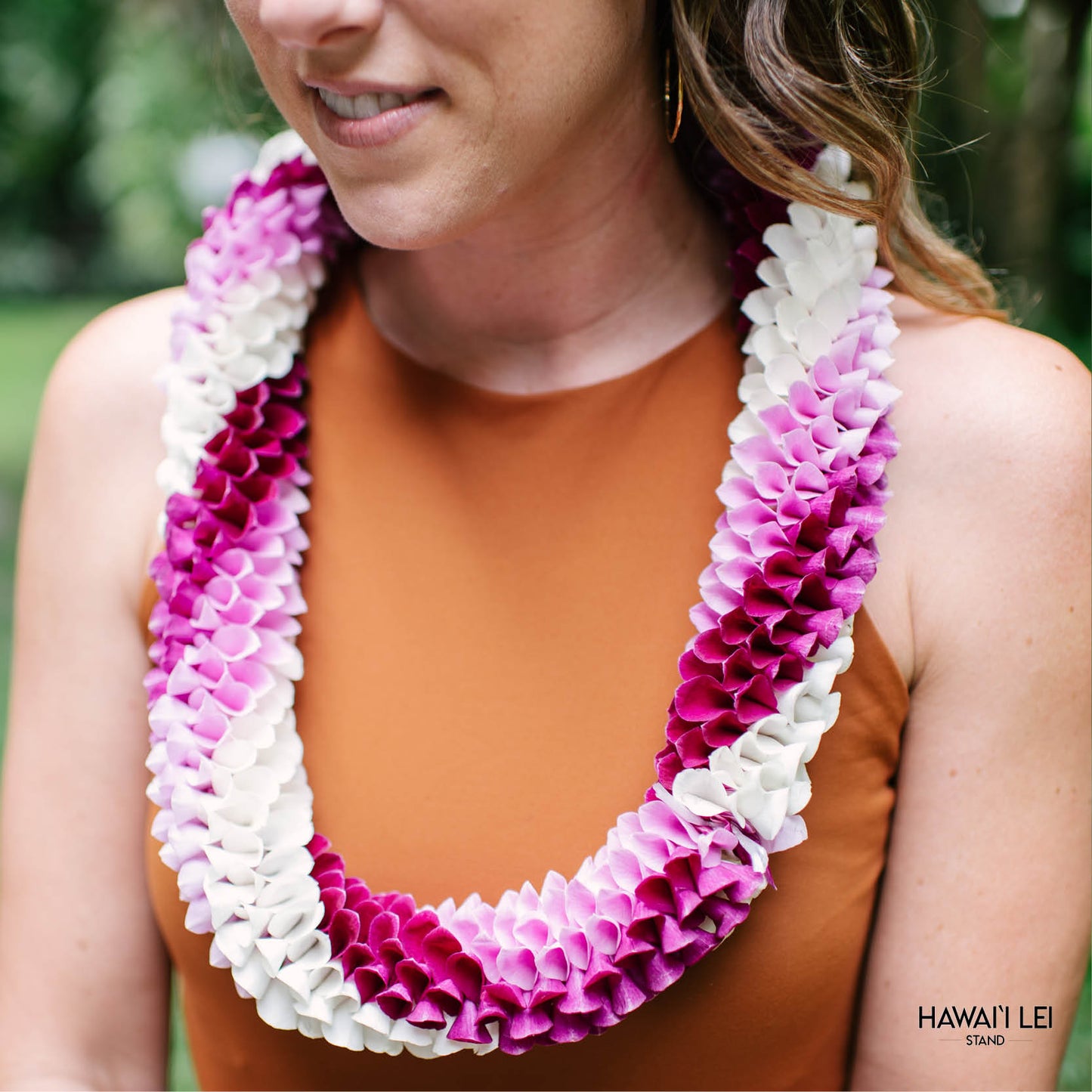 Spiral Orchid Lei (Fusion) (Pattern Varies)