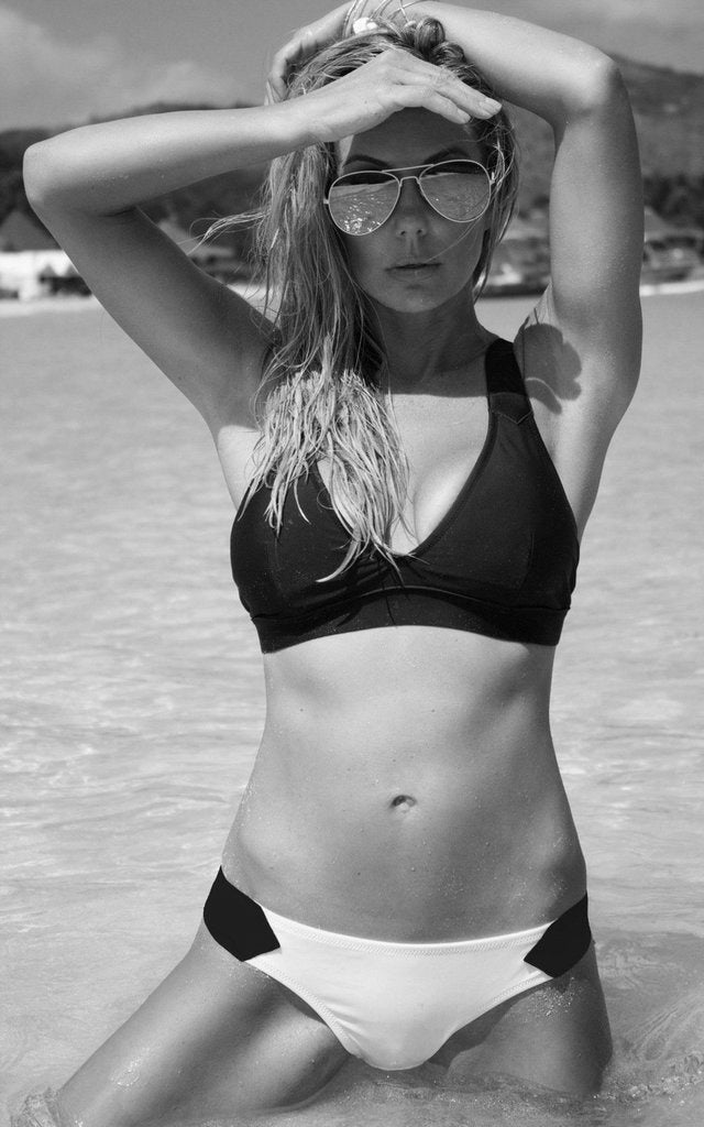 Havana Ruched Bikini Bottom w/ Neoprene