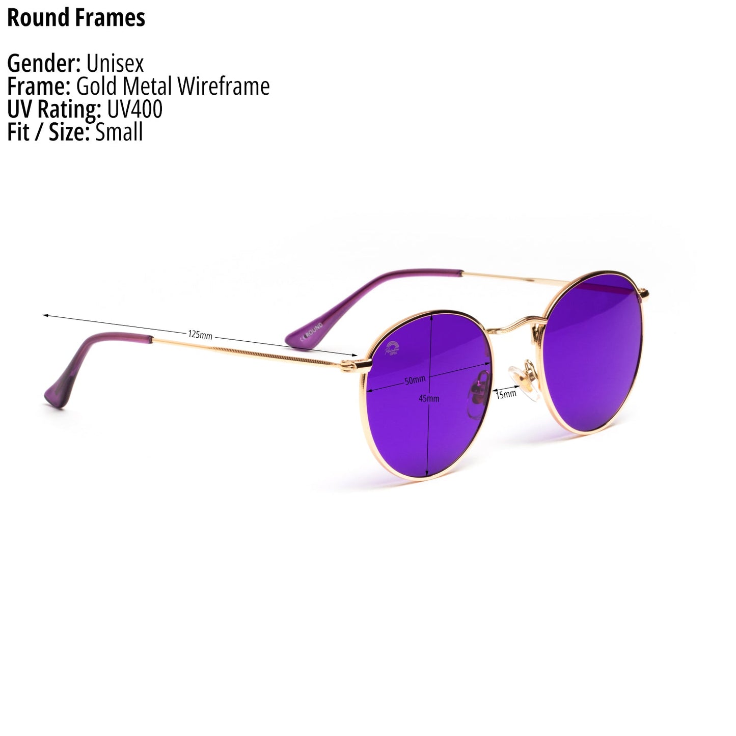 Violet - Round Sunglasses