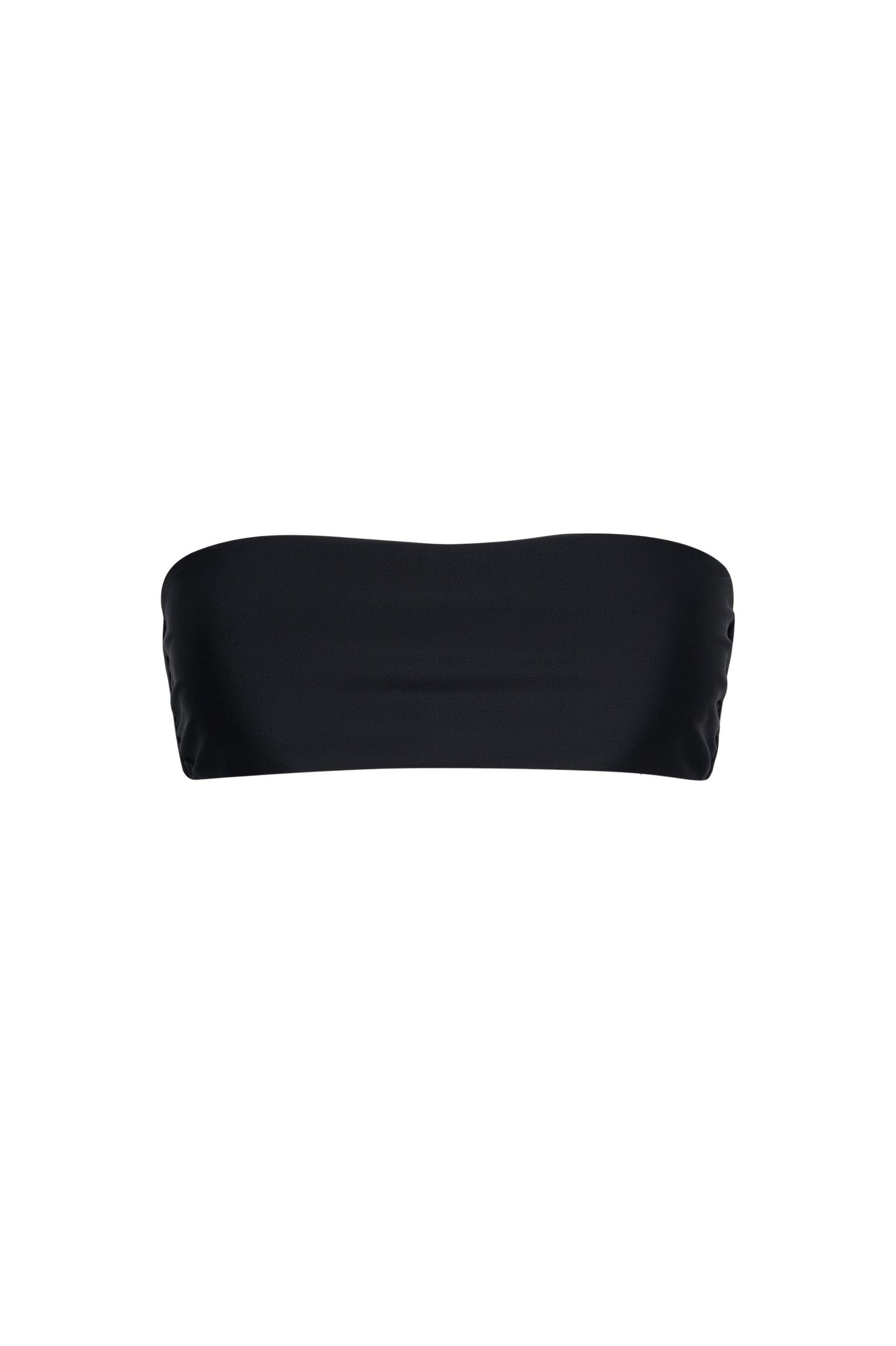 Santorini Seamless Bandeau Bikini Top Black