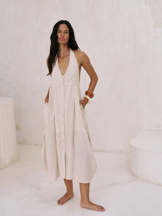 Sahara Sun Maxi Dress - Natural
