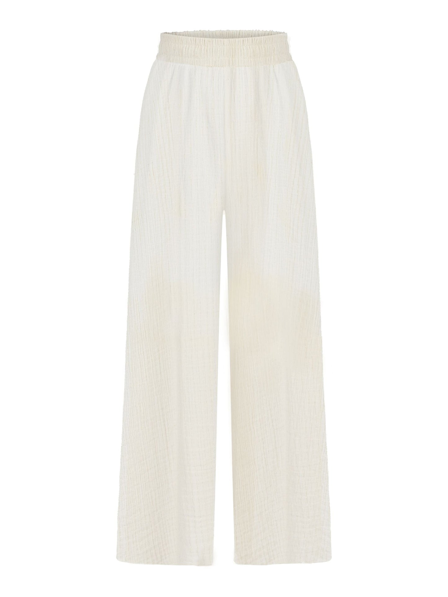 Skye Palazzo Pants - Gold Stripes