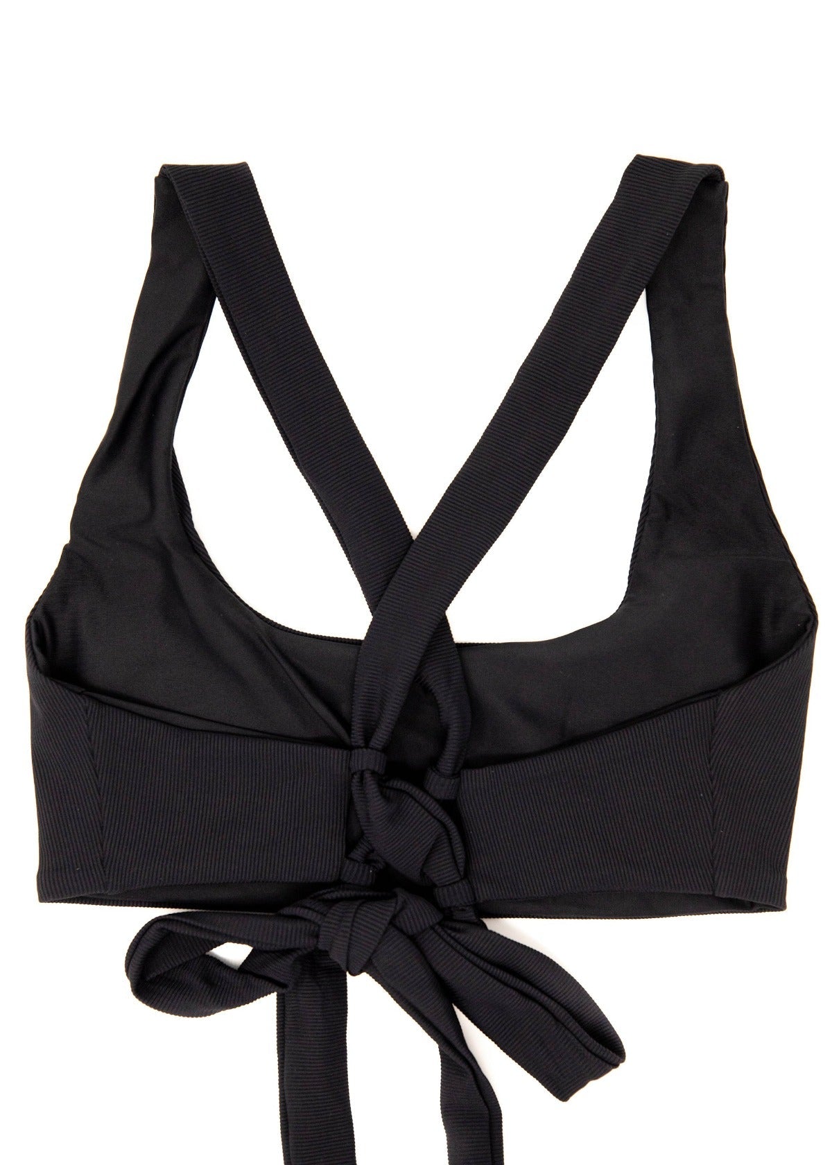 Sunset Bikini Top X Black Eco-Rib