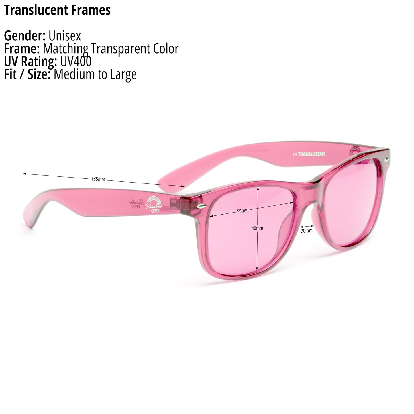 Rose - Translucent Sunglasses